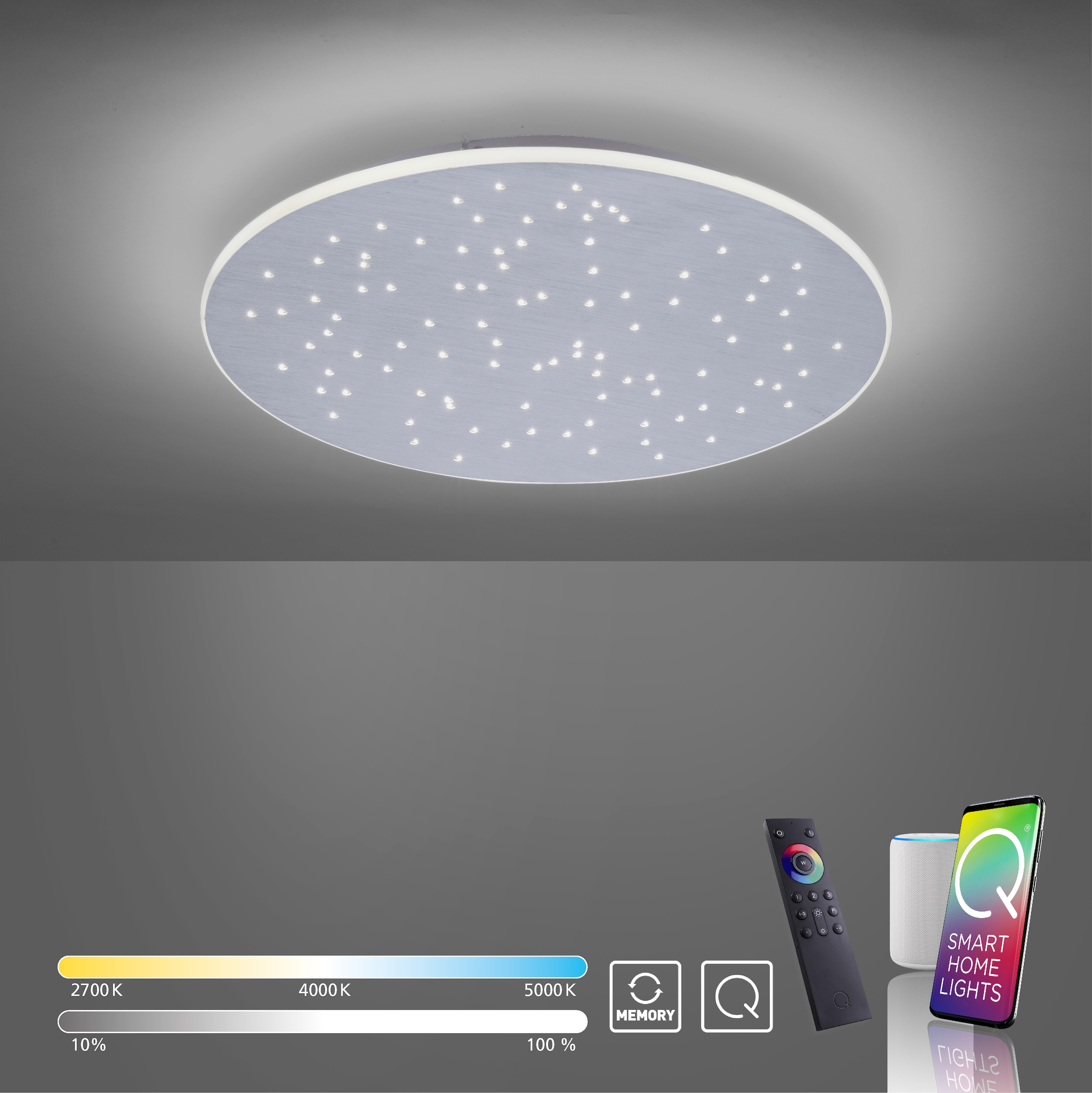 Neuhaus Q SMART HOME LIGHTS LED Deckenleuchte »Q-NIGHTSKY« LED-Board 1 Stk. warmweiß - kaltweiß