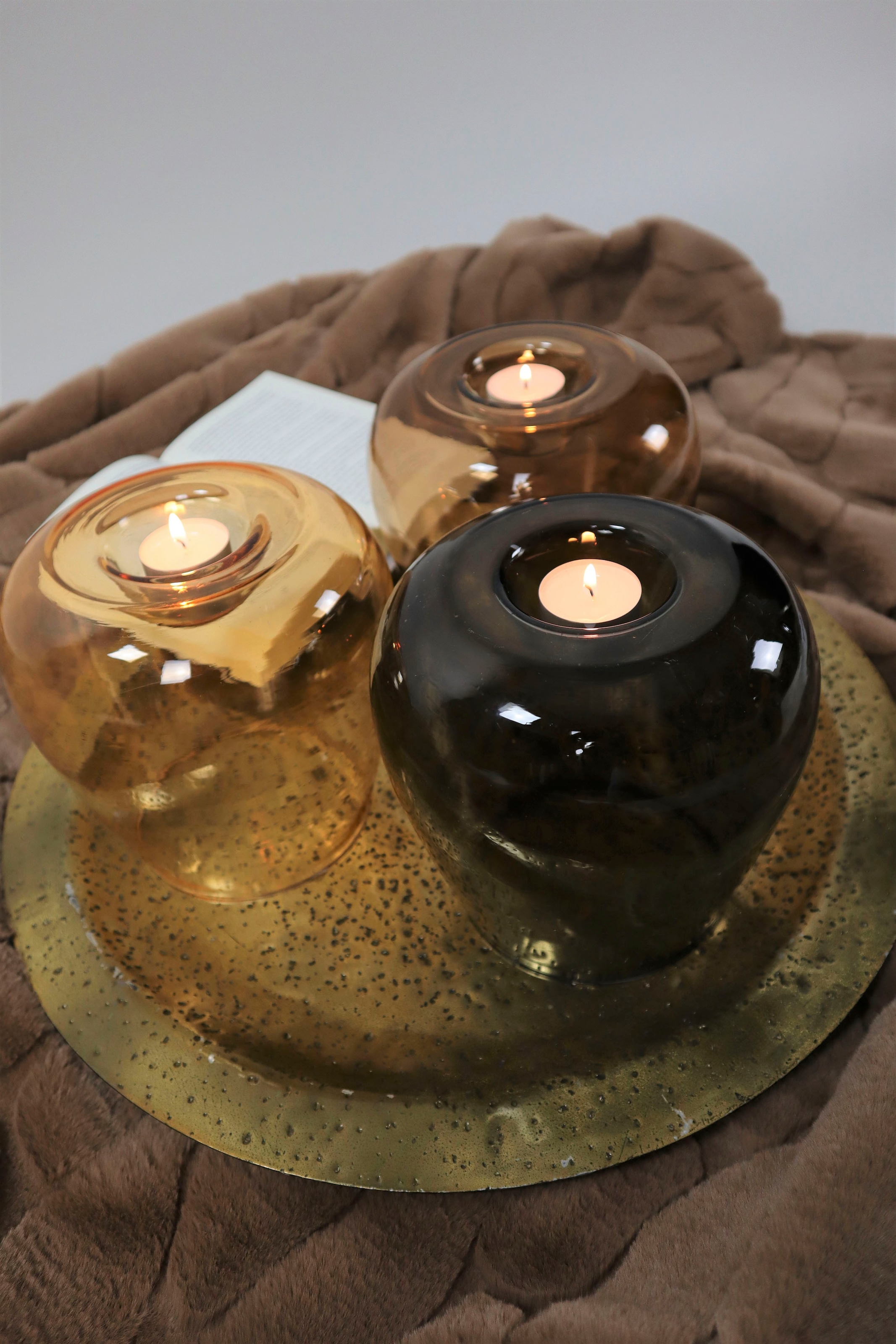 AM Design Ø 18 Windlicht (Set, cm«, bestellen »Stabkerzenhalter, aus Kerzenhalter BAUR St.), 3 ca. | Glas