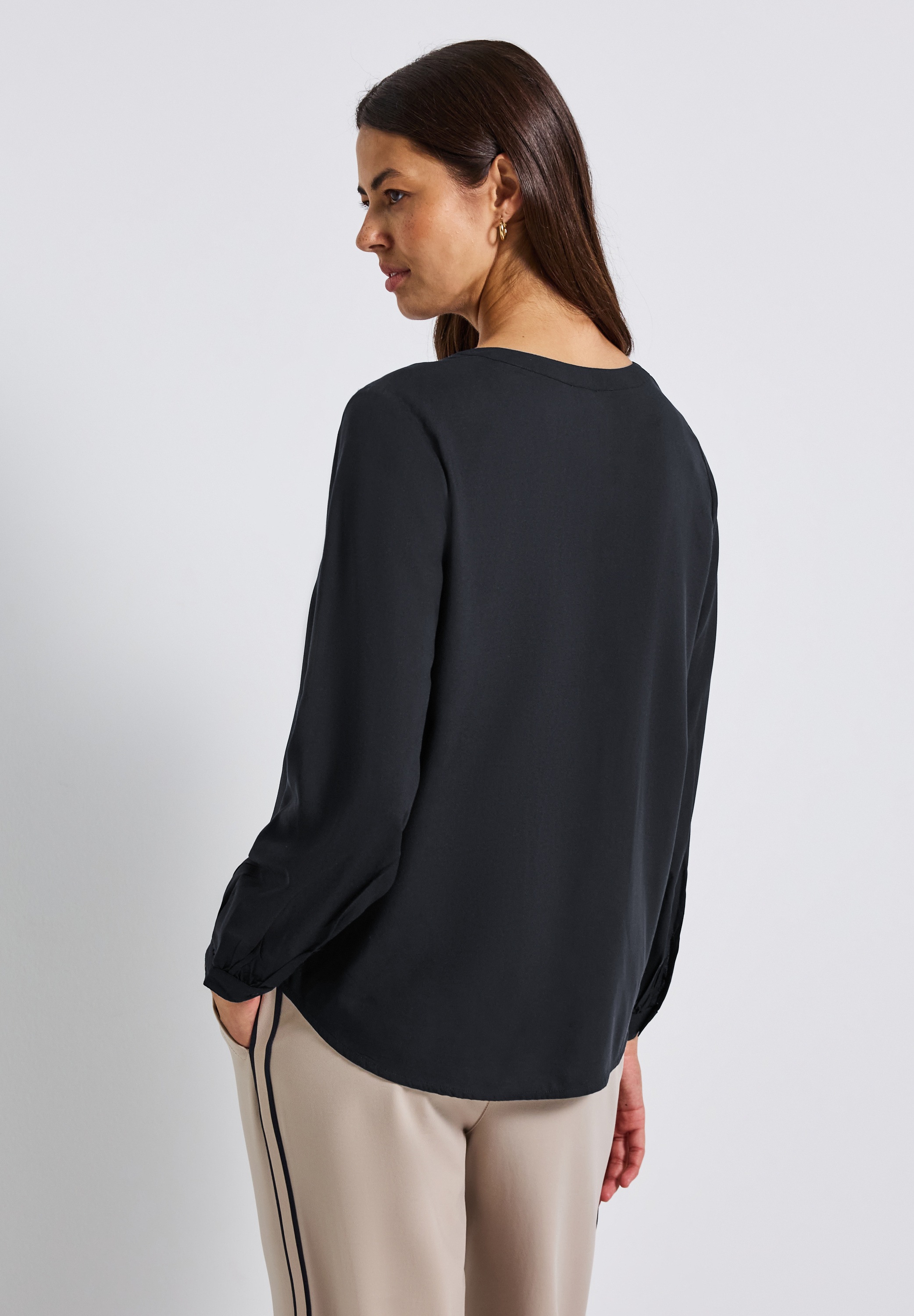 STREET ONE Langarmbluse, aus softer Viskose günstig online kaufen