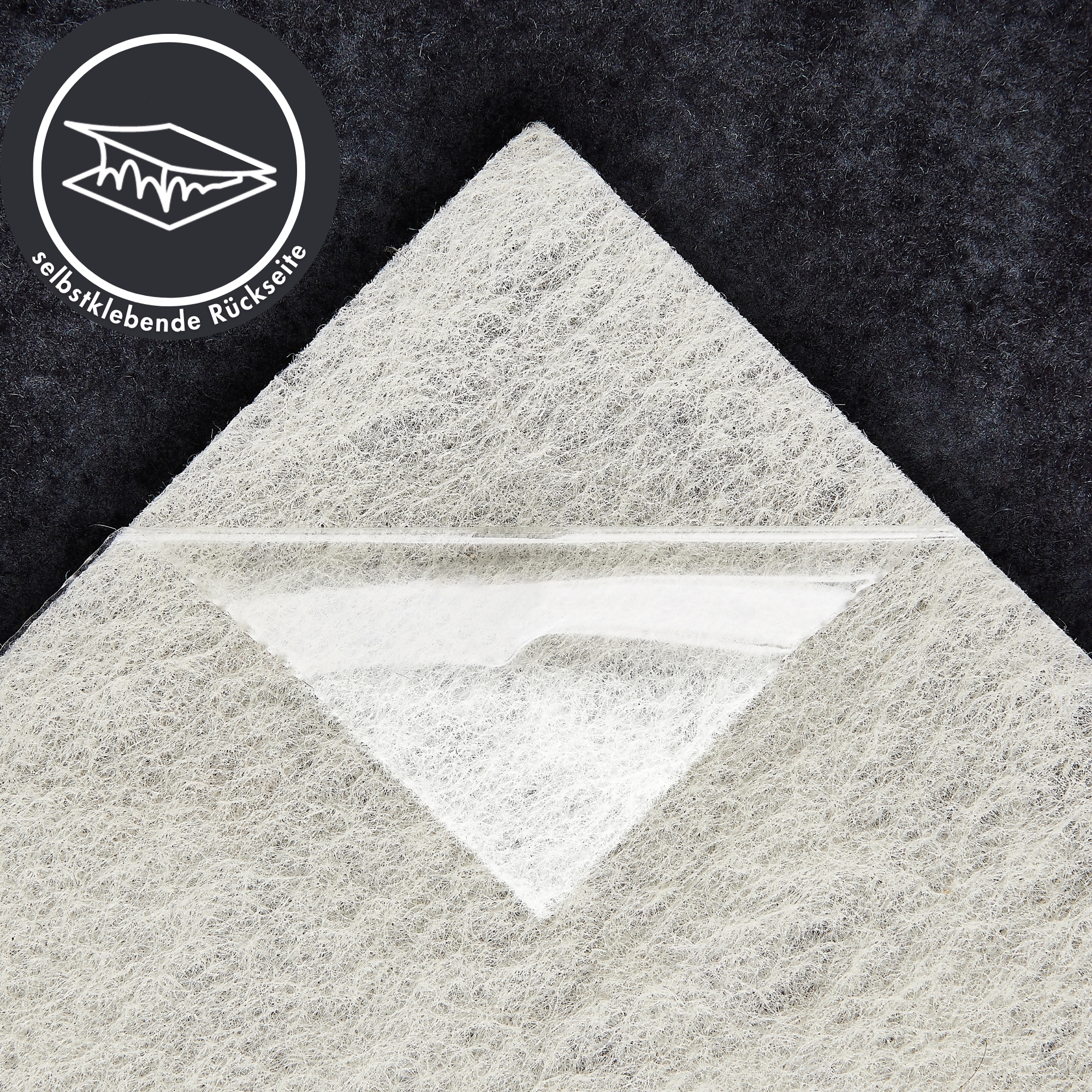 Andiamo Teppichfliese »Colmar Nadelfilz«, quadratisch, 4 mm Höhe, 40x40 cm, selbstklebend, robust & strapazierfähig, 25 Stück (4 qm)