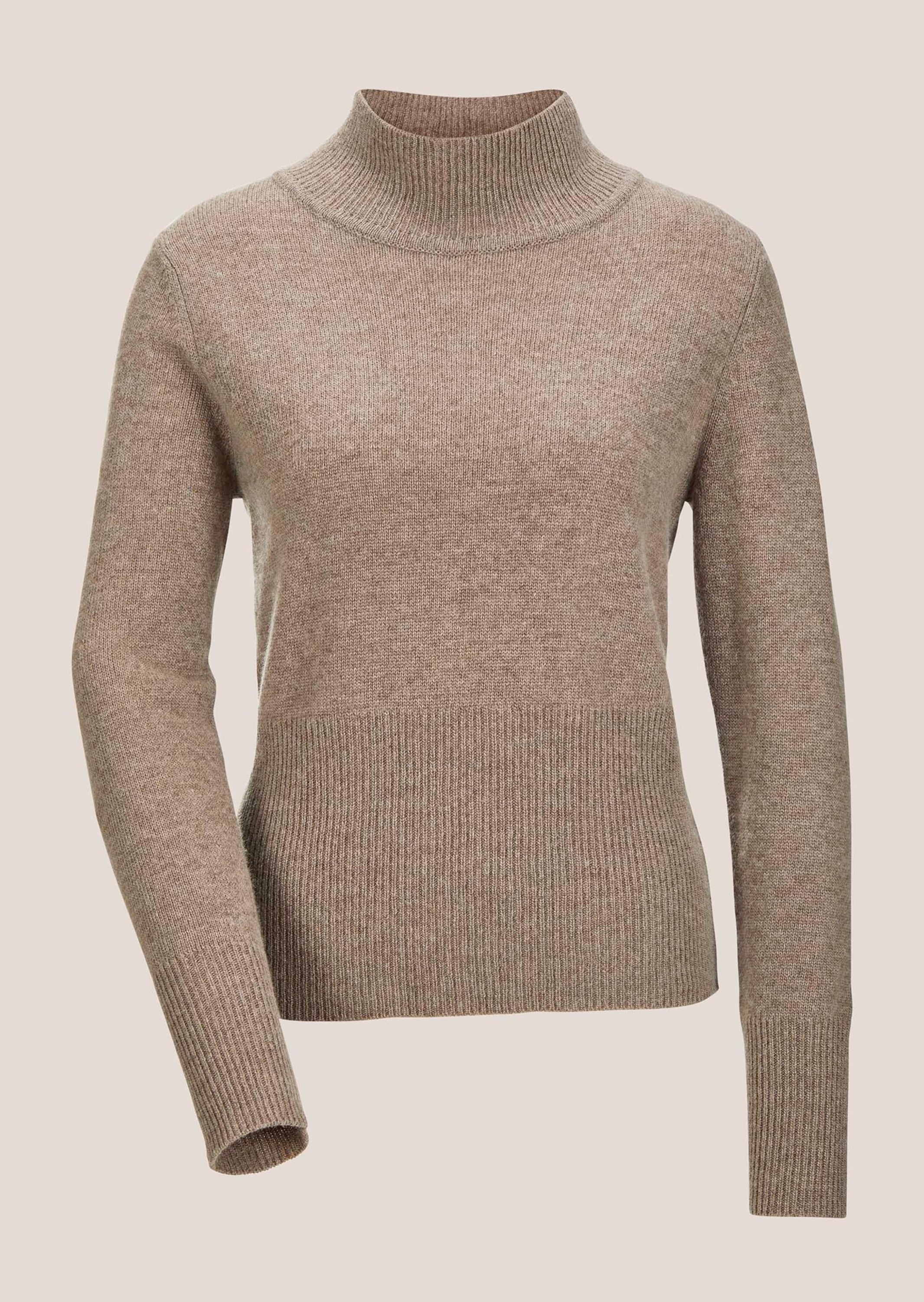 MADELEINE Longpullover "Pullover Modischer Langarmpullover mit Stehkragen"