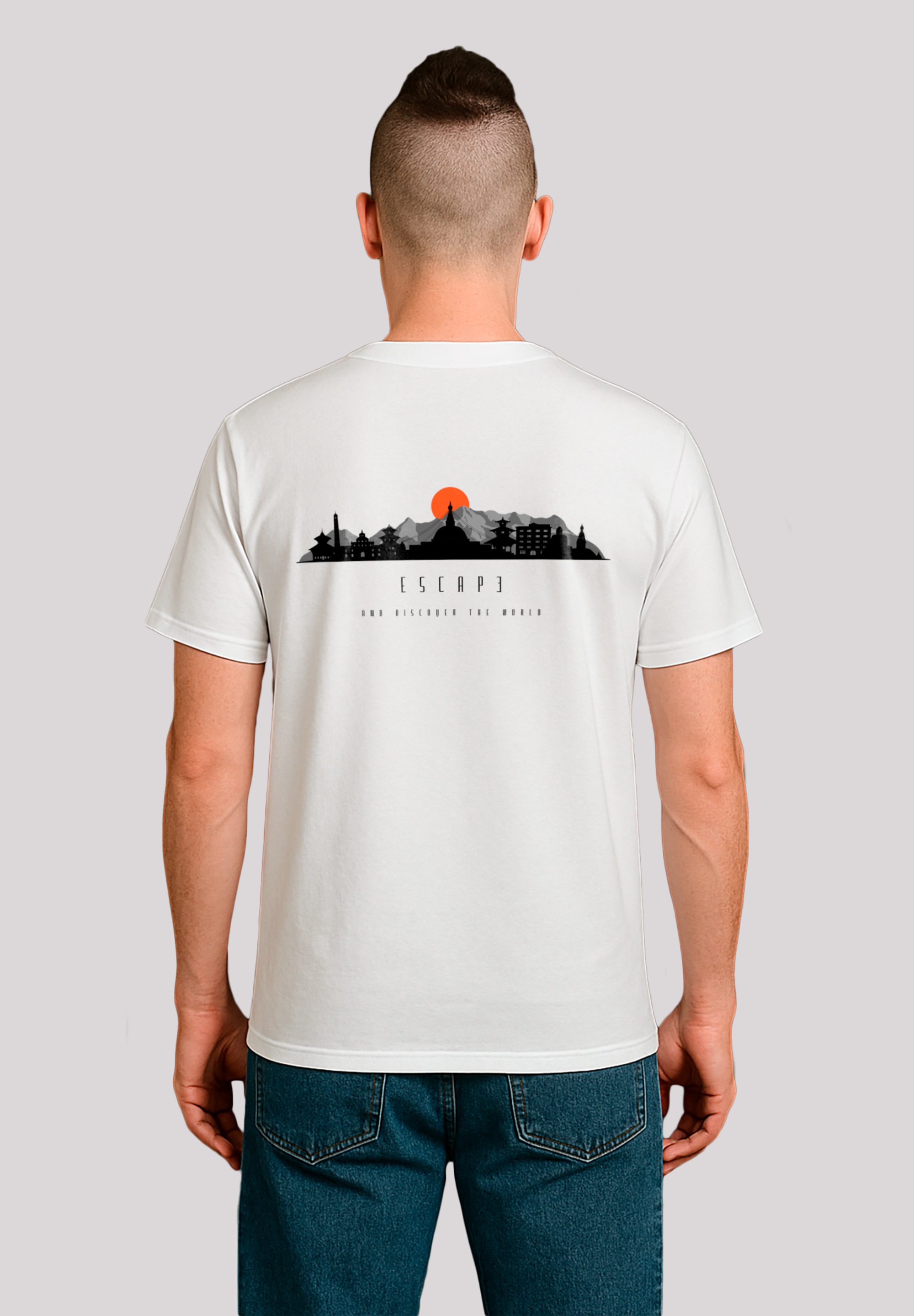 F4NT4STIC T-Shirt "Escape Discover the World Asian Town", Premium Qualität, günstig online kaufen