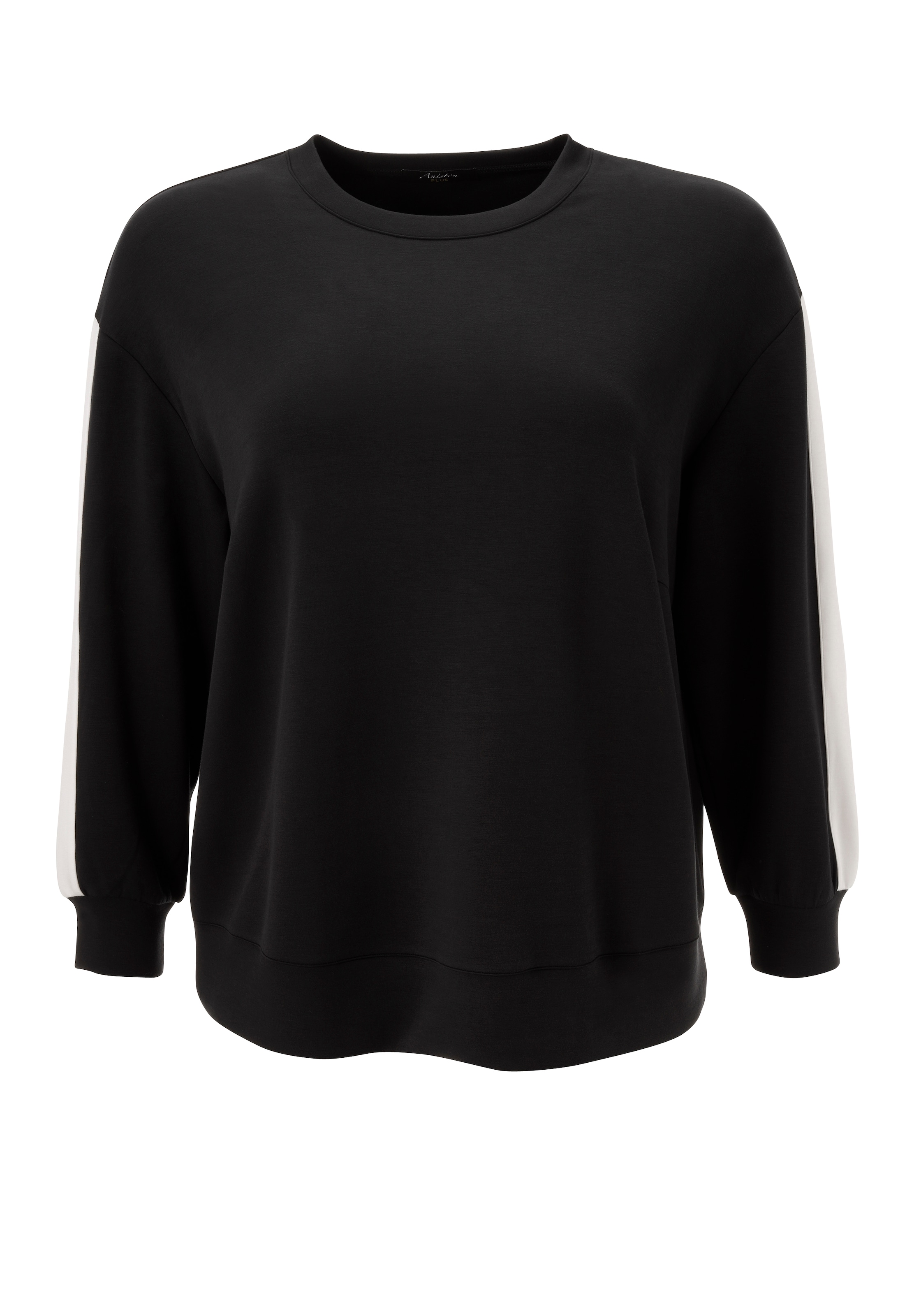 Aniston PLUS Sweatshirt, mit trendigen Seitenstreifen - NEUE KOLLEKTION