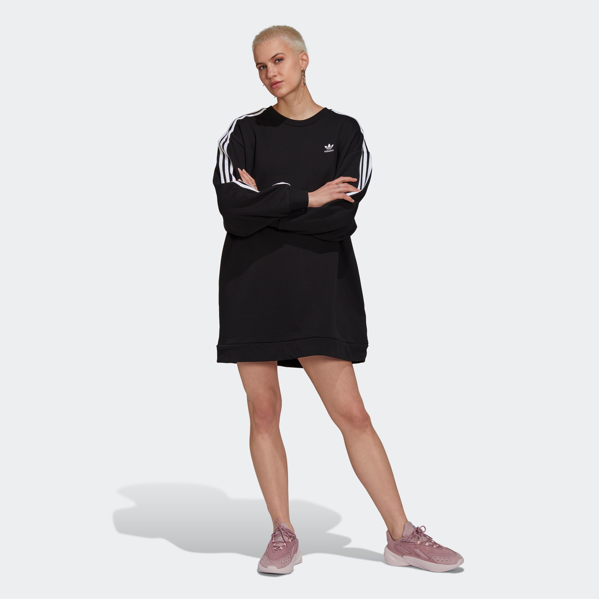 adidas Originals Sweatkleid »ADICOLOR SLEEVE BAUR SWEATKLEID« LONG CLASSICS kaufen für 