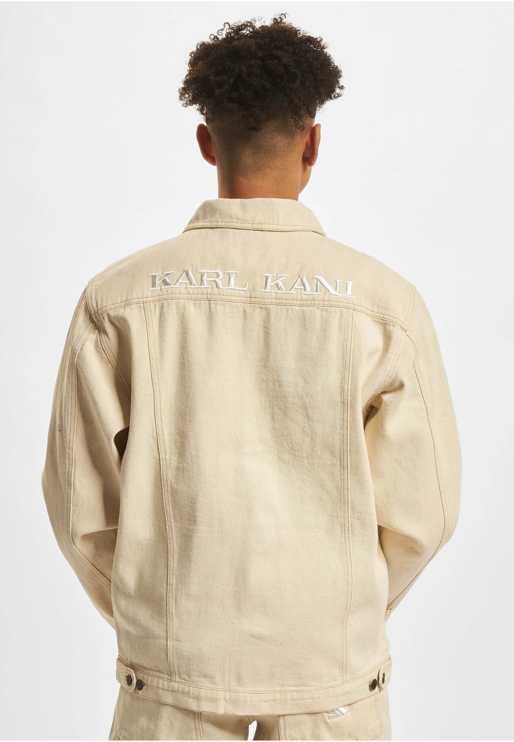 Karl Kani Jeansjacke »Karl Kani Herren KU221-015-1 KK OG Ecru Jacket« 1 Stk. tlg. ohne Kapuze