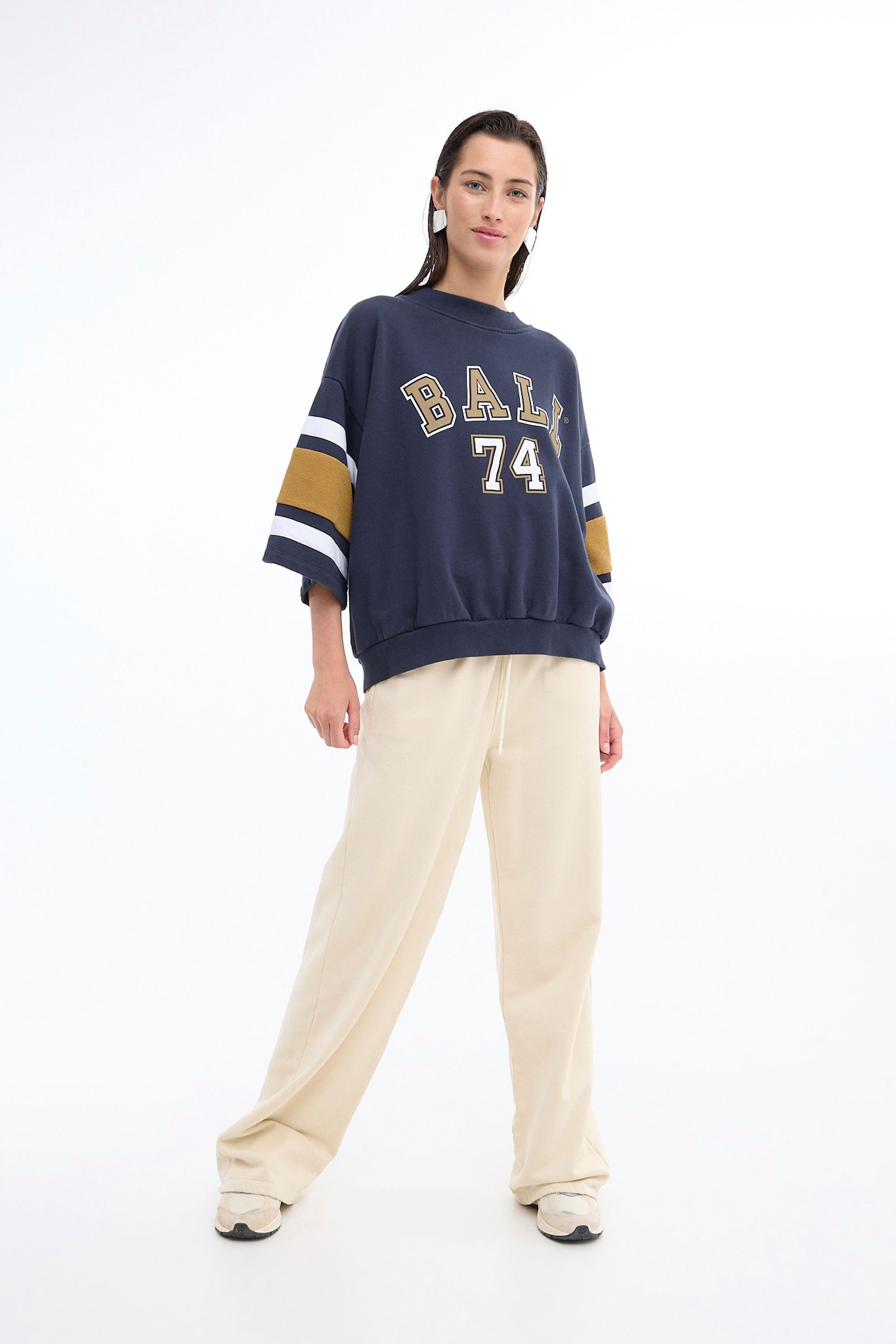 BALL Sweatshirt BAARIAN SS SWEAT modisches Sweatshirt in Baseball-Optik günstig online kaufen