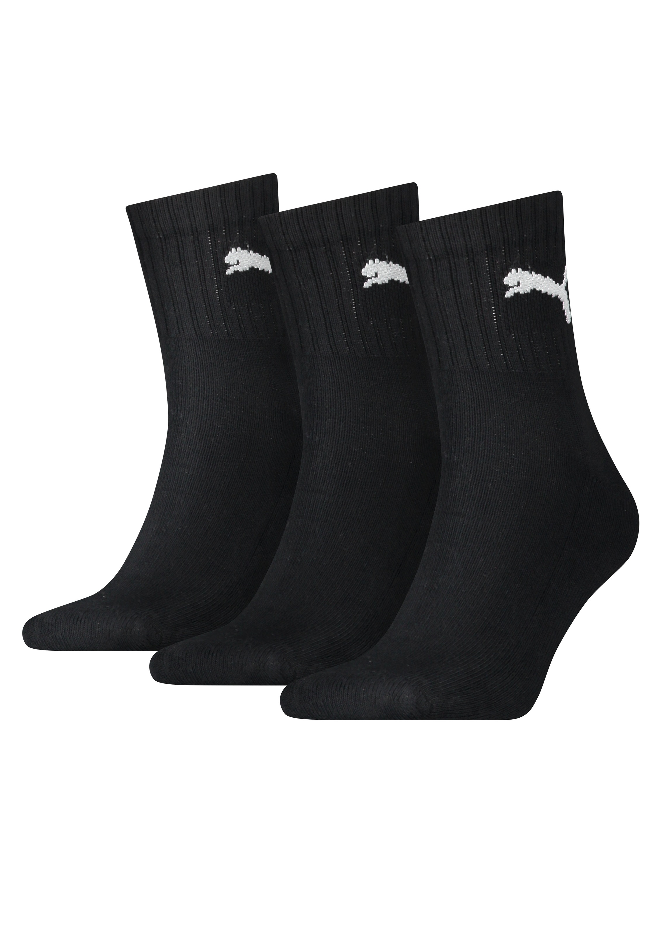 PUMA Sportsocken "short crew" 3 Stk. tlg. gepolsterte Frottee-Sohle, atmung günstig online kaufen