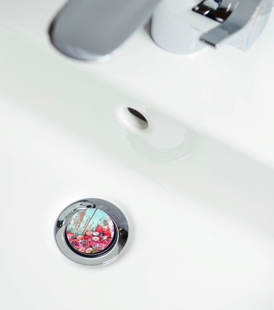 Sanilo Badaccessoire-Set »Spring«, (Komplett-Set, 6 tlg.), bestehend aus WC-Sitz, Badteppich, Stöpsel, Seifenspender, WC-Bürste