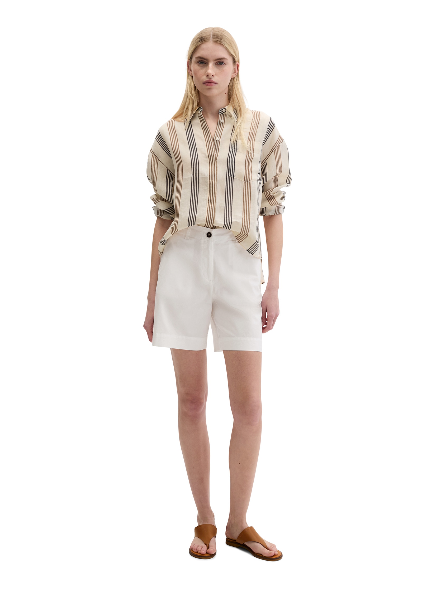 Marc O'Polo Shorts »aus Organic Cotton-Lyocell-Leinen-Mix«