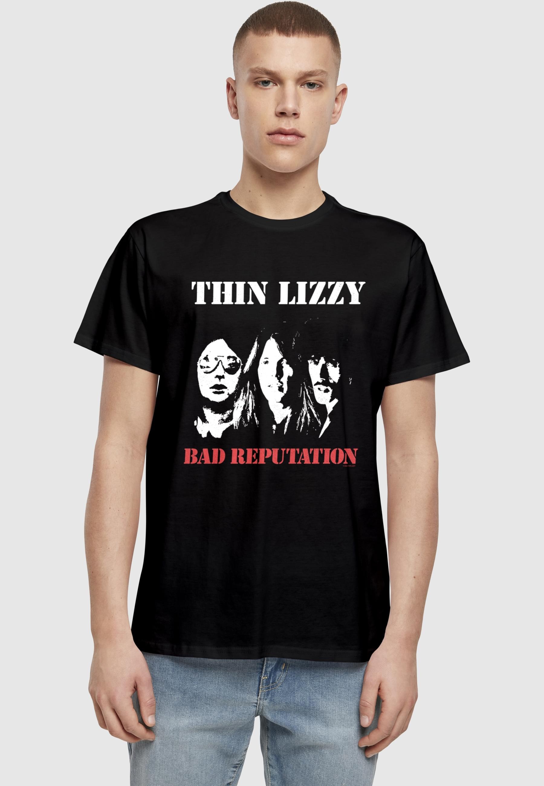 Merchcode T-Shirt »Merchcode Thin Lizzy - TL Bad Reputation Basic T-Shirt«, (1 tlg.)