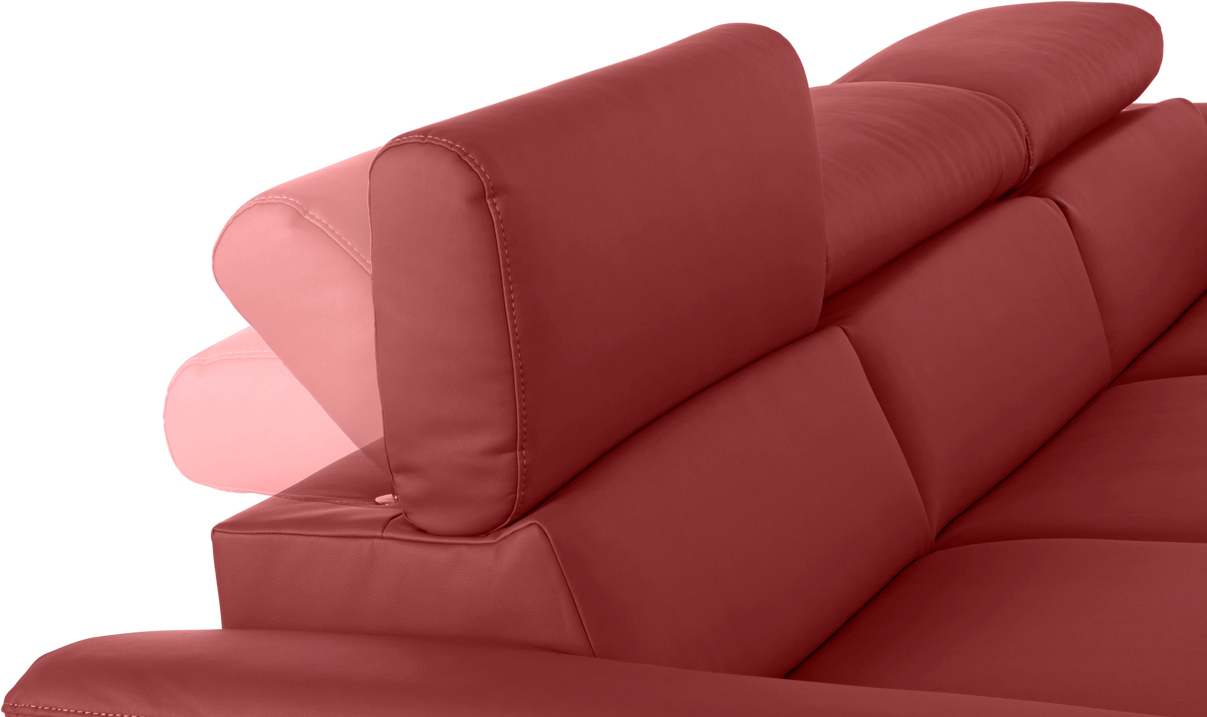 COTTA Ecksofa mit Kopfteilverstellung, optional Schlaffunktion, Bettkasten & Licht