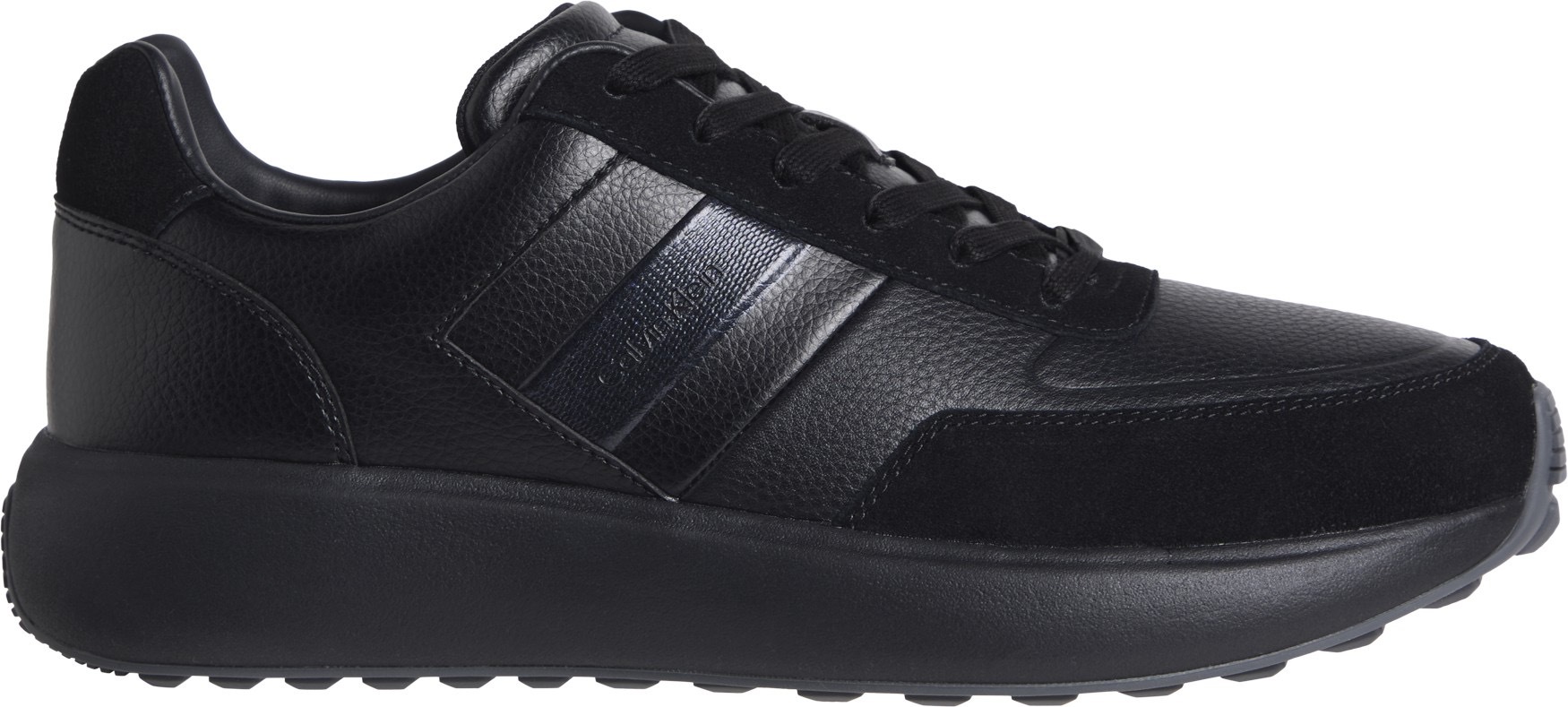 Calvin Klein Plateausneaker »CITY RUNNER LACEUP TAPE LTH«  Schnürschuh, Freizeitschuh, Halbschuh mit Profilsohle