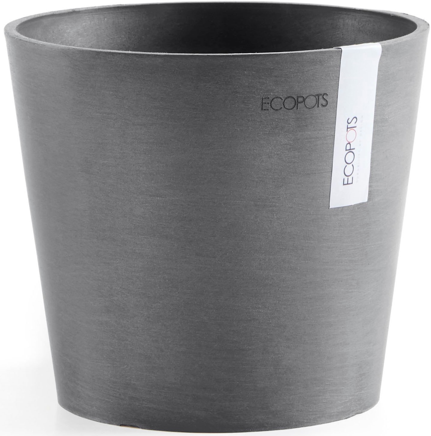 ECOPOTS Blumentopf »AMSTERDAM Mini Grey« BxTxH: 17x17x14,9 cm