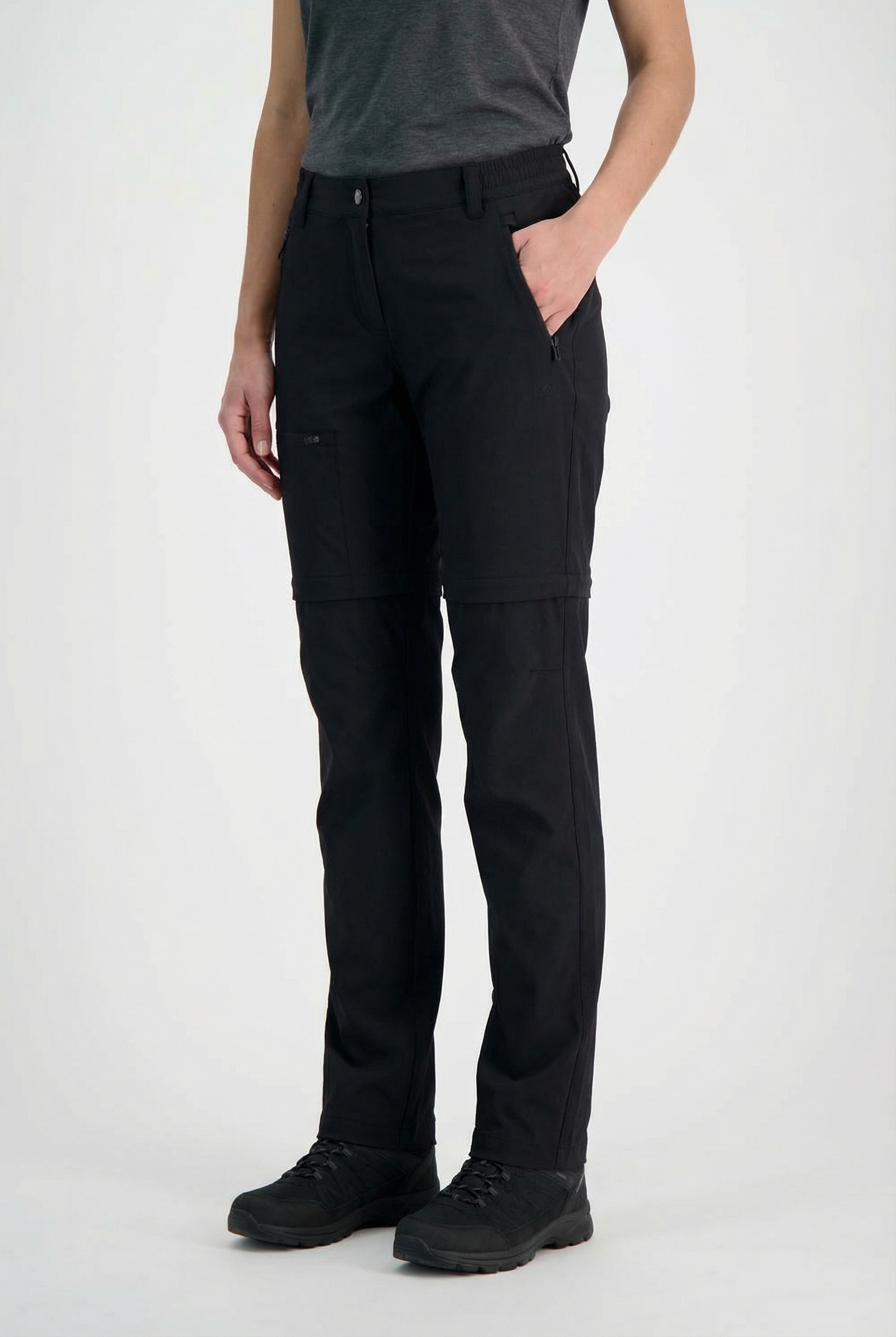 CMP "WOMAN ZIP OFF PANT" mit abnehmbaren Hosenbeinen, aus Polyamid und Elasthan