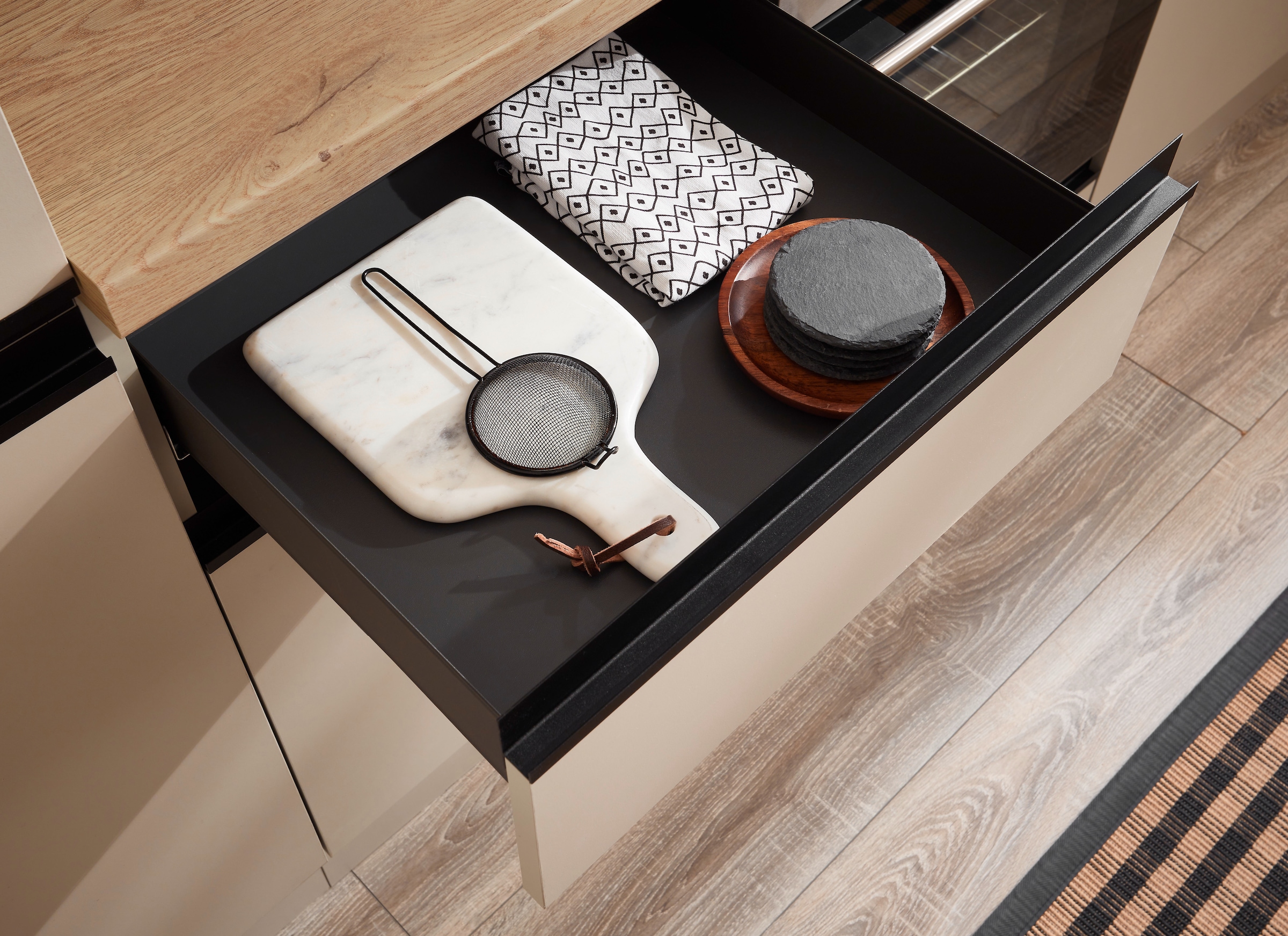 BASIC by Balculina Eckunterschrank »Nizza B/H/T 115x87x60 cm« 1 Stk. tlg. Breite 115 cm, Softclose