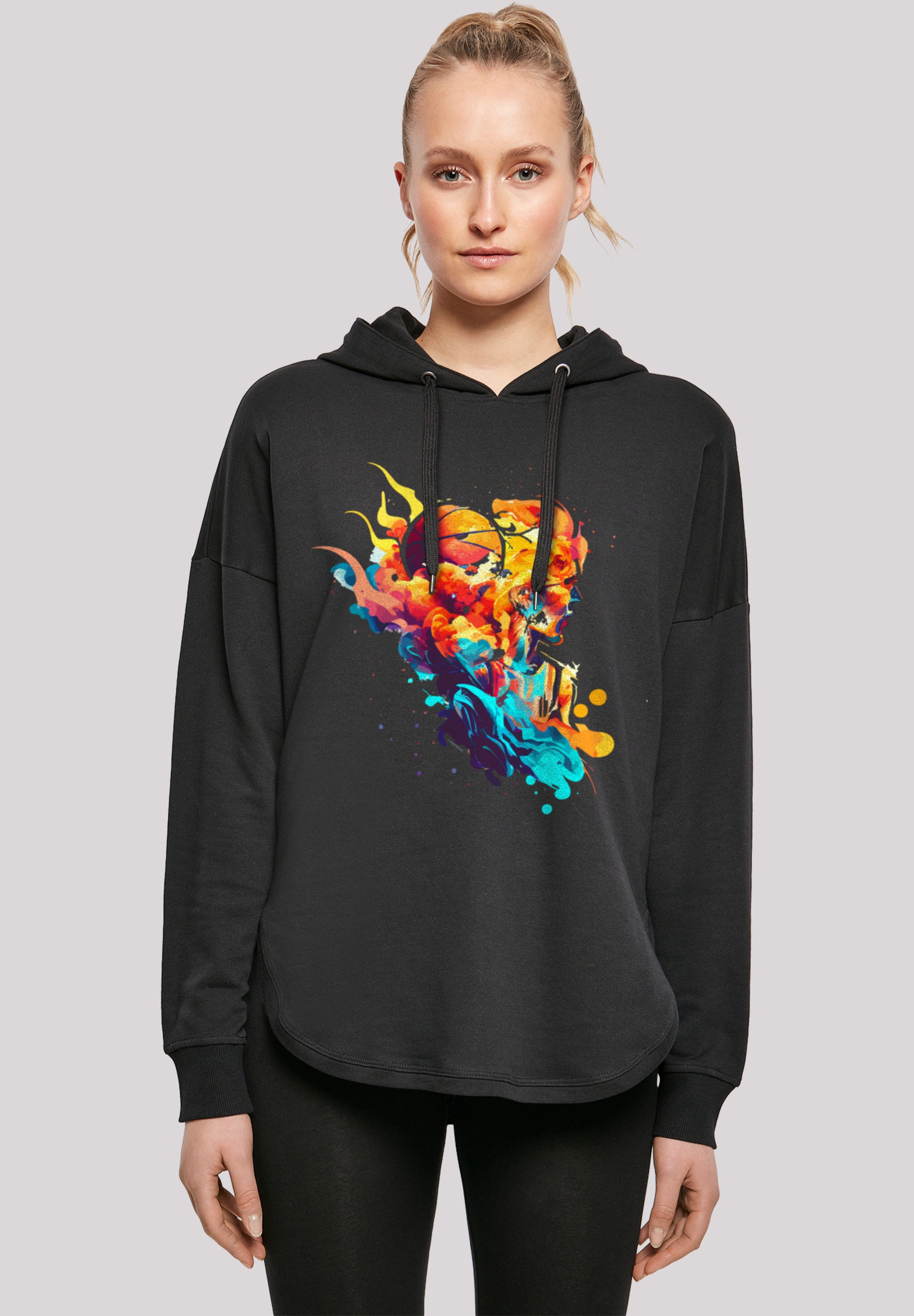 F4NT4STIC Kapuzenpullover "Basketball Sport Player OVERSIZE HOODIE", Print