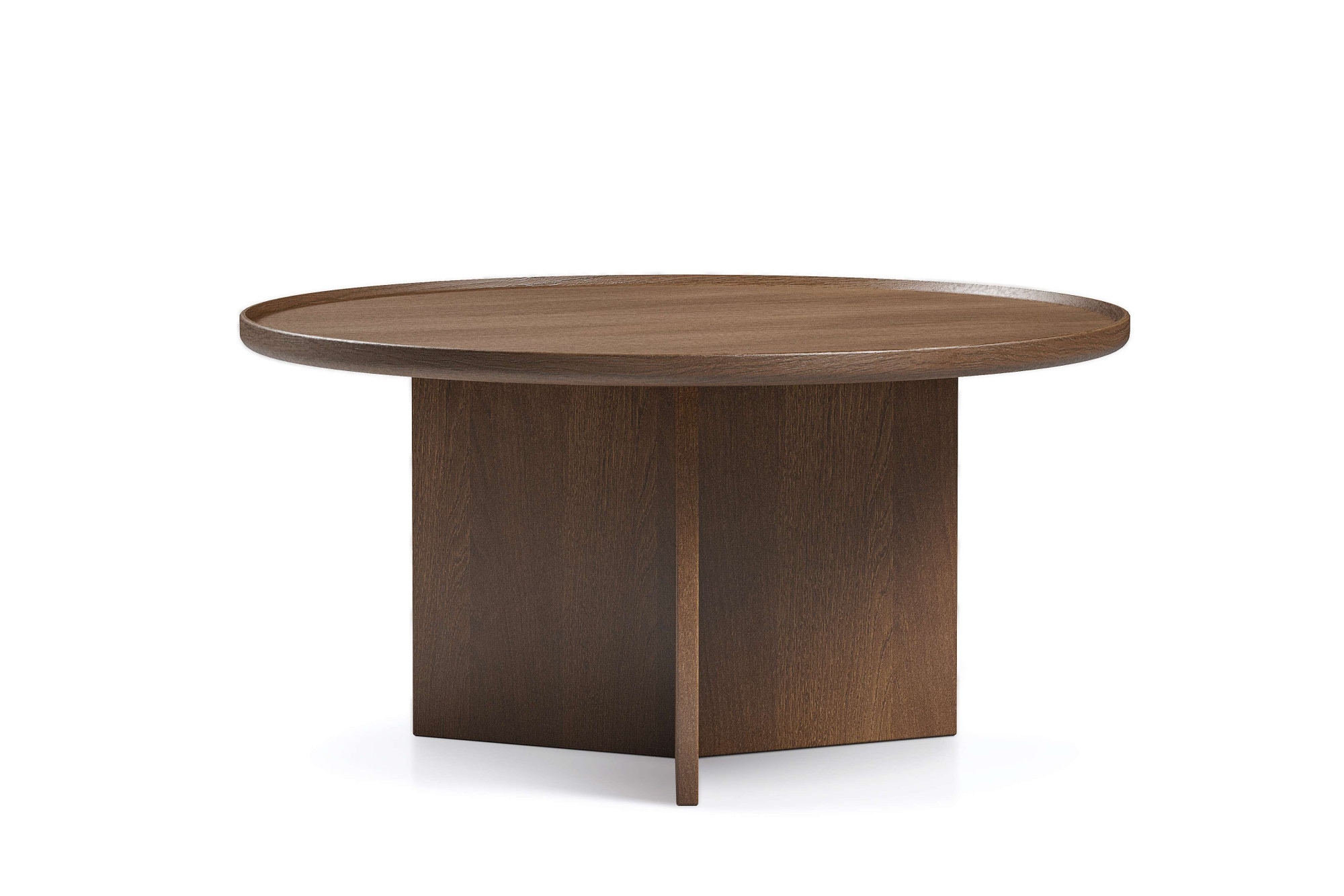 Woodman Couchtisch »Cala« 83/83/42 cm,  Breite 83 cm, rund, Tischplatte aus massiver Eiche, FSC® zertifiziert