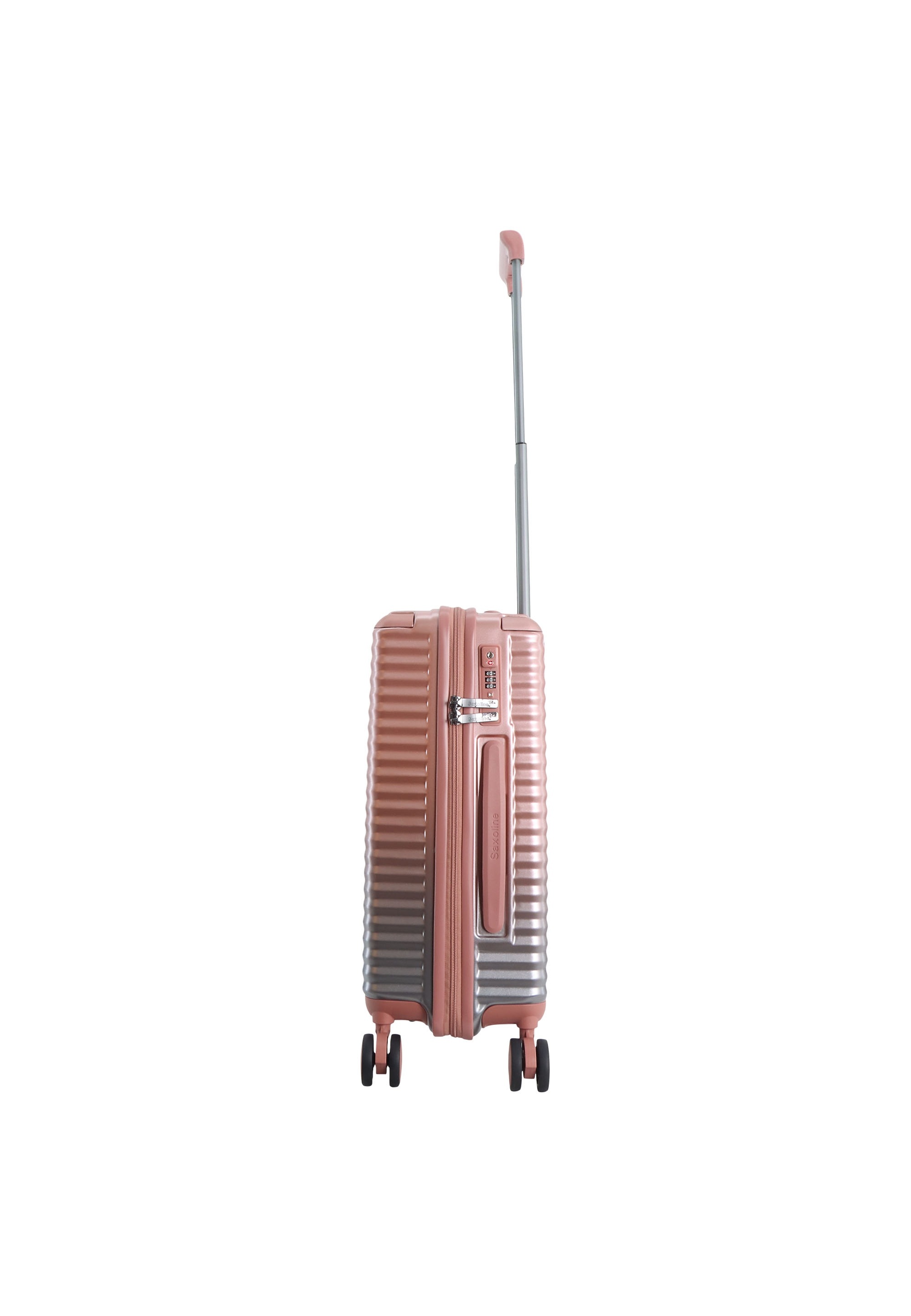 Saxoline® Koffer »Elite«, mit Trolleysystem aus Halbaluminium