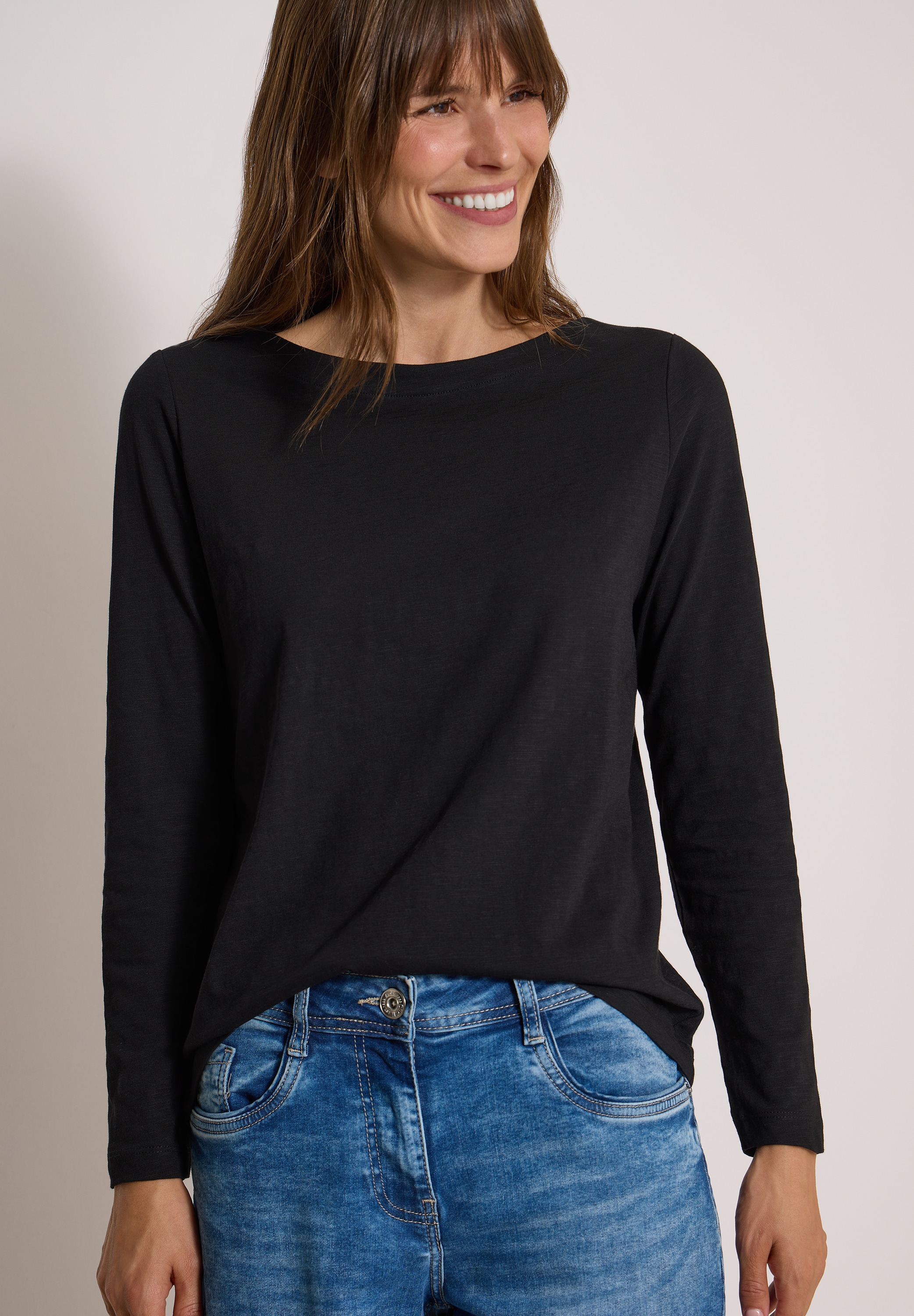 Cecil Langarmshirt mit U-Boot-Ausschnitt
