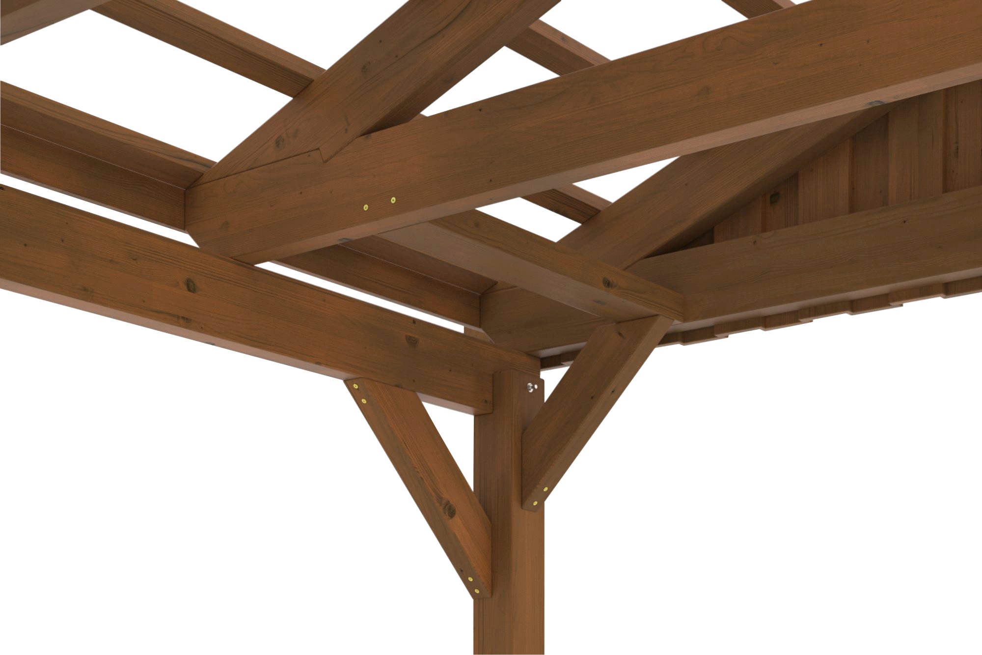 Skanholz Einzelcarport »Fichtelberg«, braun, mit Dachlattung