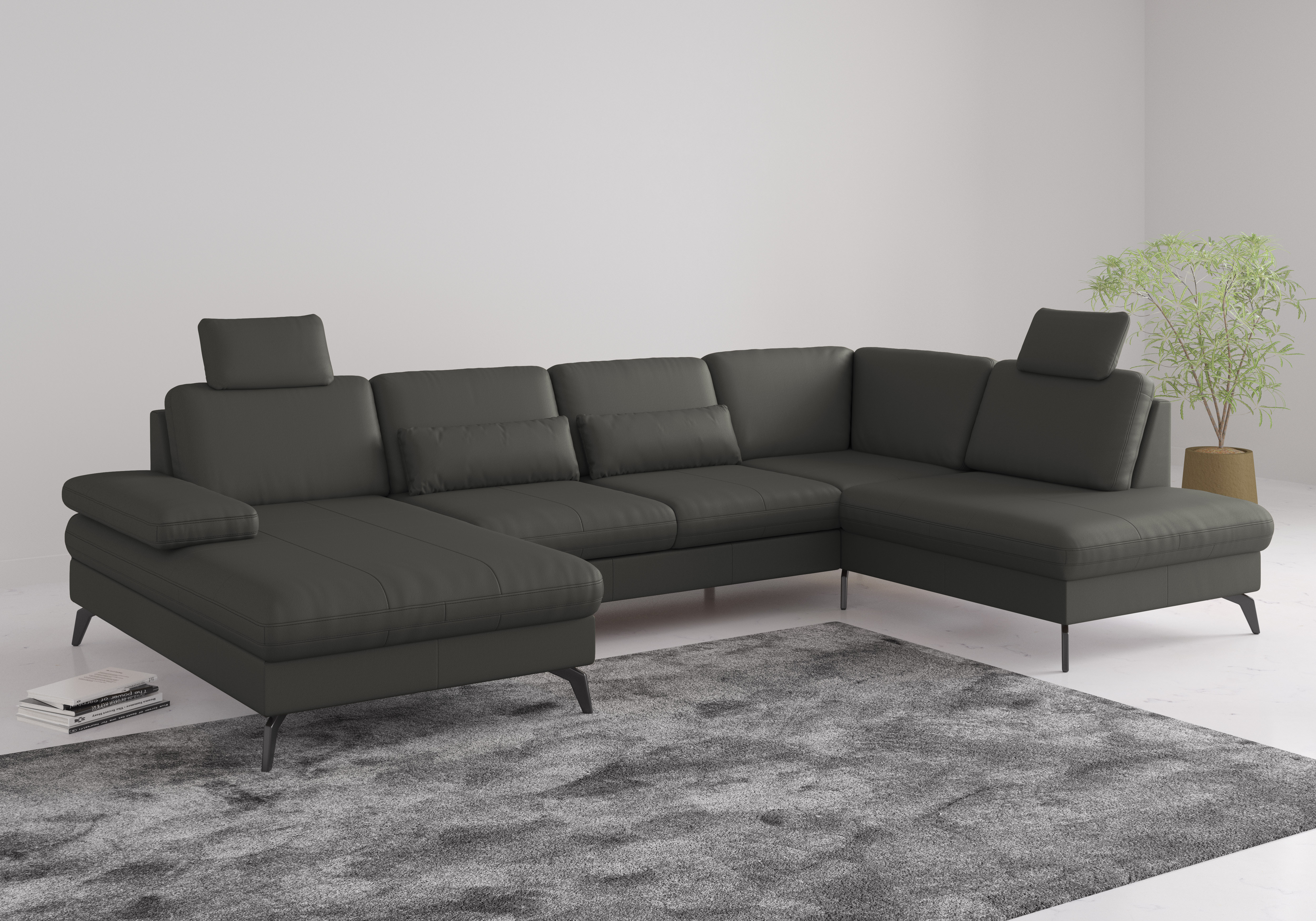 sit&more Wohnlandschaft "Morris Jubi" wahlweise mit Armteilverstellung, Schlaffunktion & Bettkasten