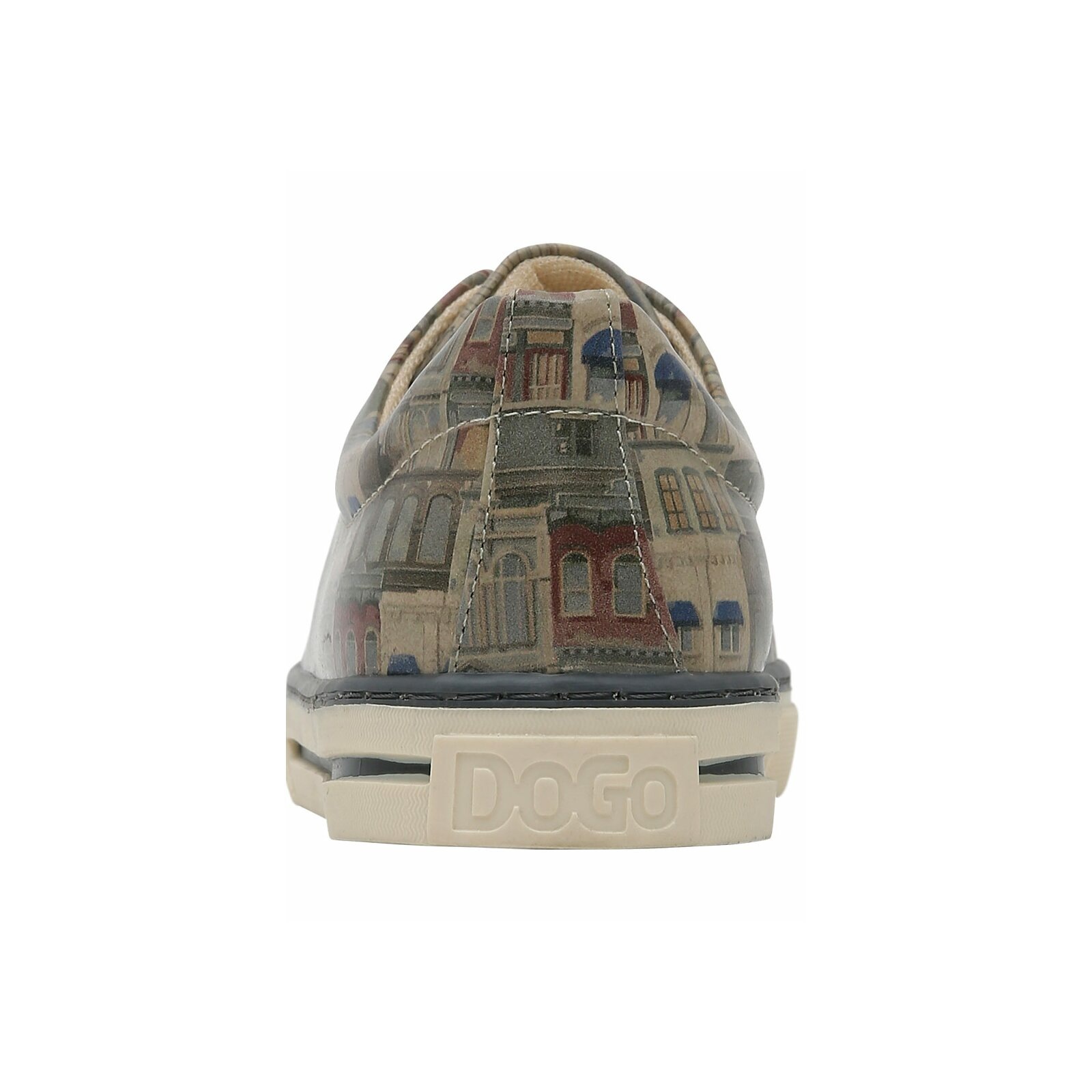 Sneaker DOGO "Classic Schnürsneaker Frame Of Mind Damen Sneaker", Damen, Gr. 36, Normalschaft, bunt (mehrfarbig), Lederimitat, Schuhe Skaterschuh Sneaker low, Handgefertigt 3