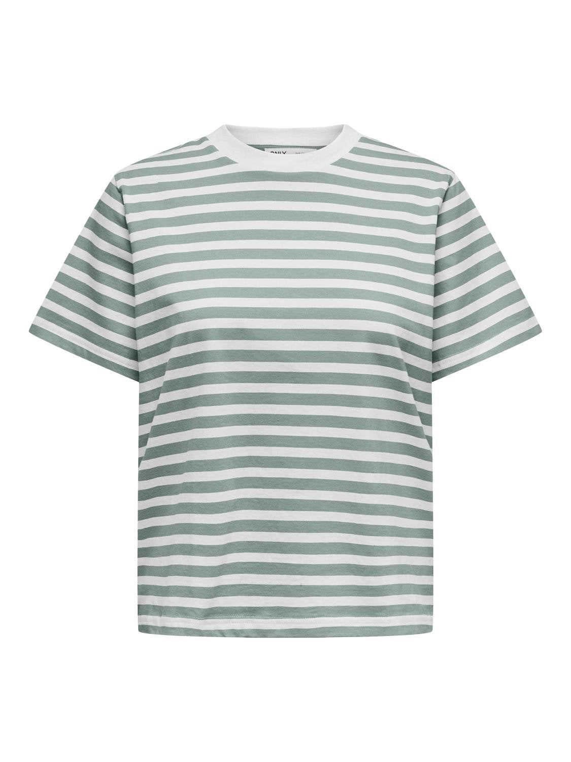 ONLY Kurzarmshirt »ONLLIVINA S/S STRIPE TEE JRS NOOS«
