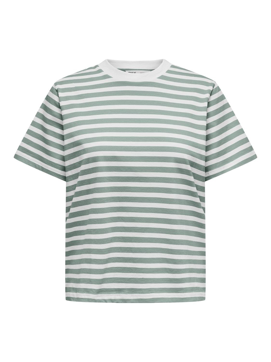 ONLY Kurzarmshirt "ONLLIVINA S/S STRIPE TEE JRS NOOS" günstig online kaufen