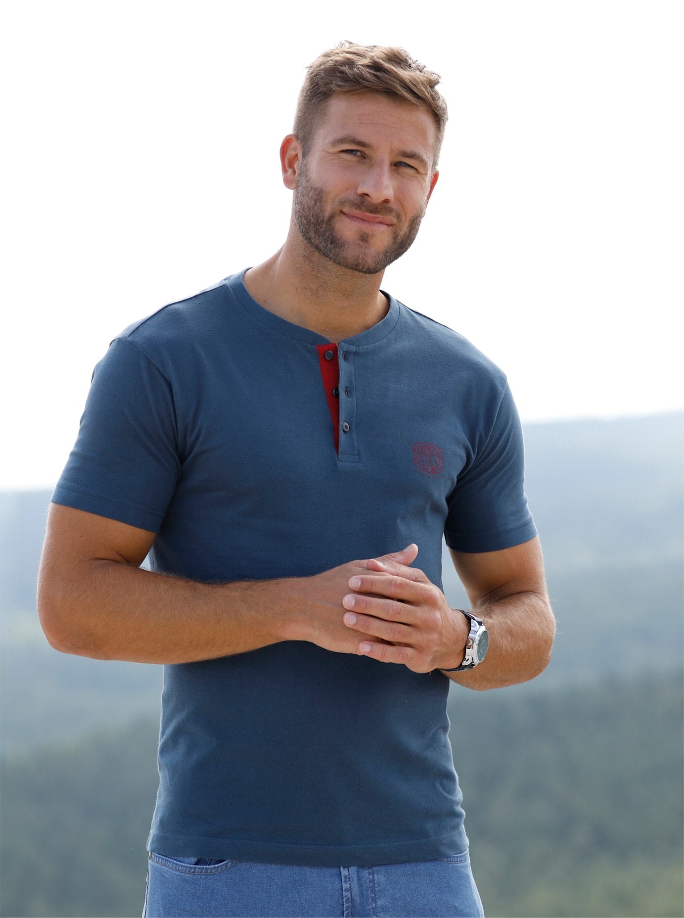 Catamaran Kurzarmshirt "Kurzarm-Shirt" 1 Stk. tlg. günstig online kaufen