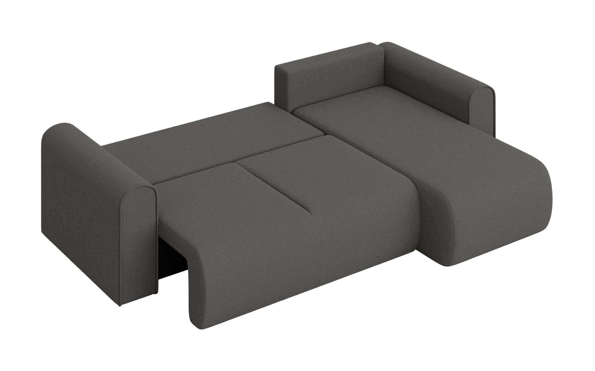 INOSIGN Ecksofa »Zacharia wahlweise Schlafsofa mit Bettkasten, B/T/H 250/166/86 cm«, L-Form mit Wellenunterfederung, Recamiere beidseitig montierbar