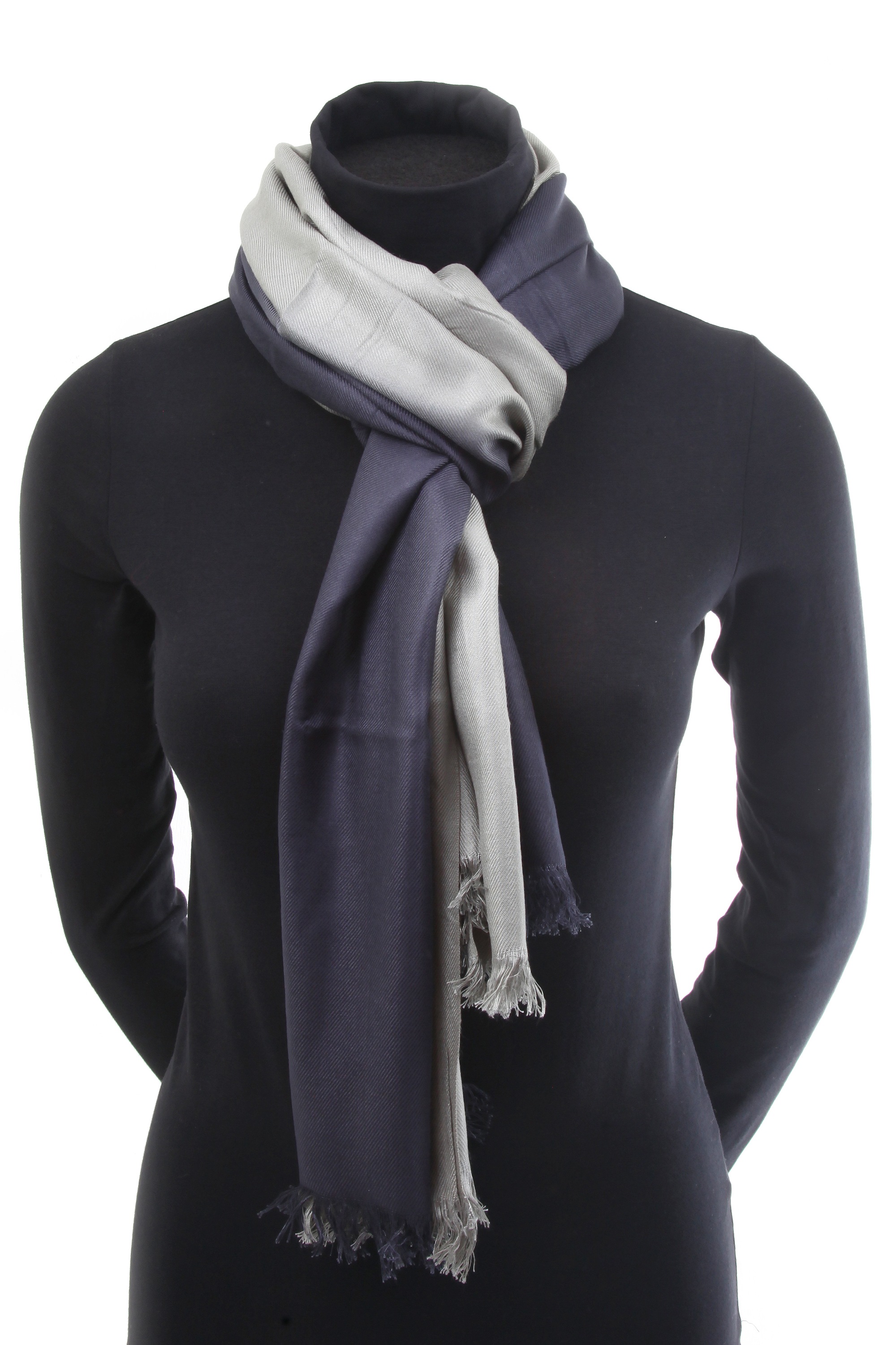 COLLEZIONE ALESSANDRO Modeschal "Lonie" 1 Stk. im Farbverlauf mit Fransenka günstig online kaufen