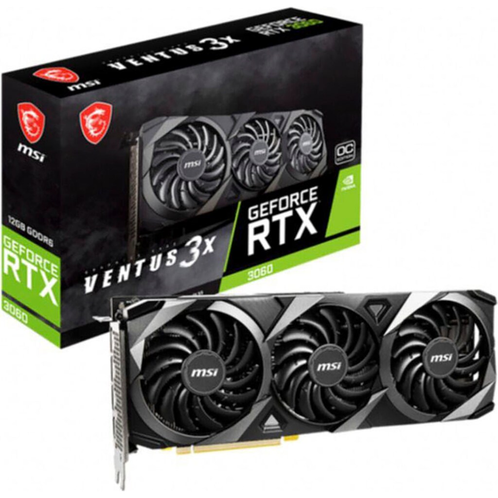 MSI Grafikkarte »GeForce RTX 3060 VENTUS 3X 12G OC«, 12 GB, GDDR6