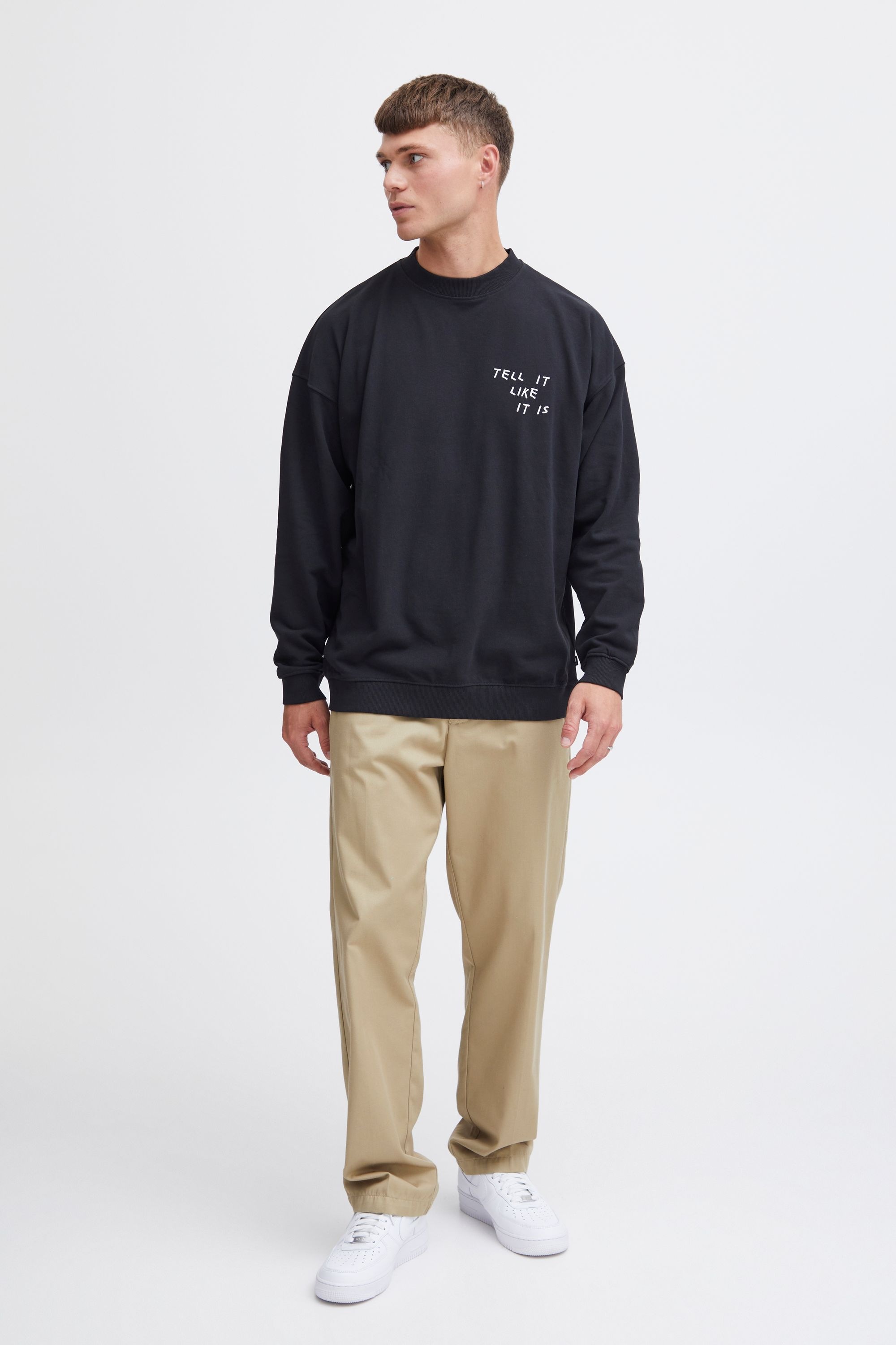 Solid Longpullover "Sweatshirt SDIngvor" günstig online kaufen