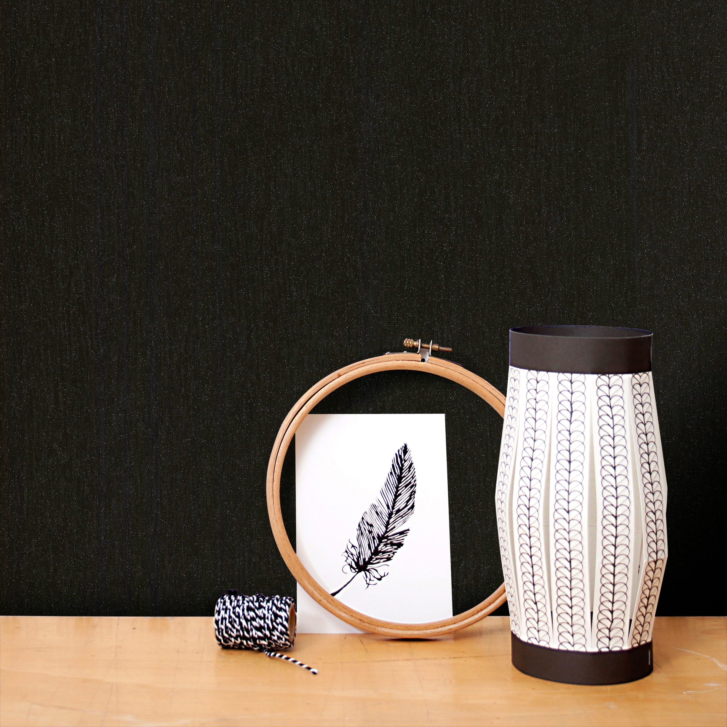 Boutique Vliestapete »DiscoGlitzer Effekt« uni aufgeschäumt Disco Glitter Schwarz 1000x52cm