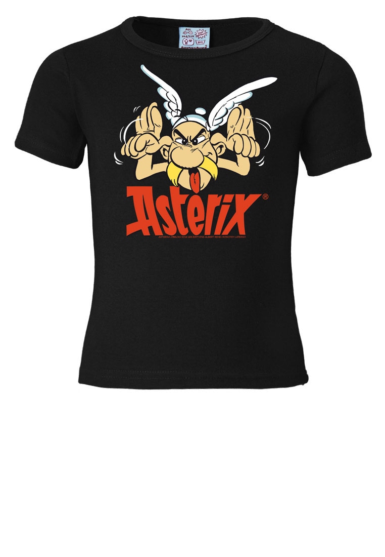 T-Shirt BAUR Grimasse«, - mit | Asterix-Frontprint kaufen »Asterix LOGOSHIRT