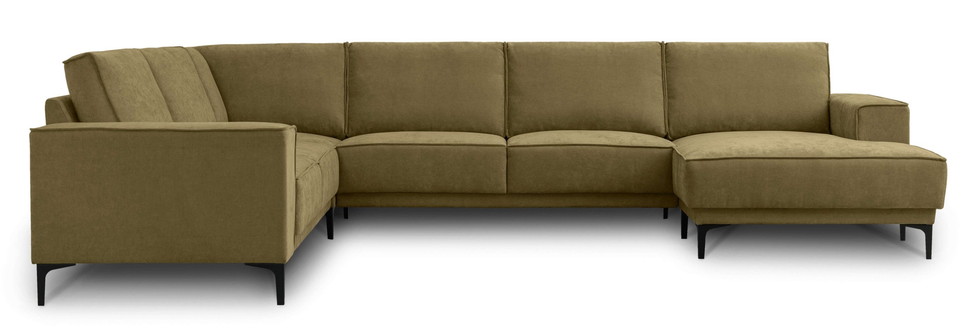 Places of Style Wohnlandschaft "XXL Sofa Oland, Struktur, Flachgewebe, Luxu günstig online kaufen
