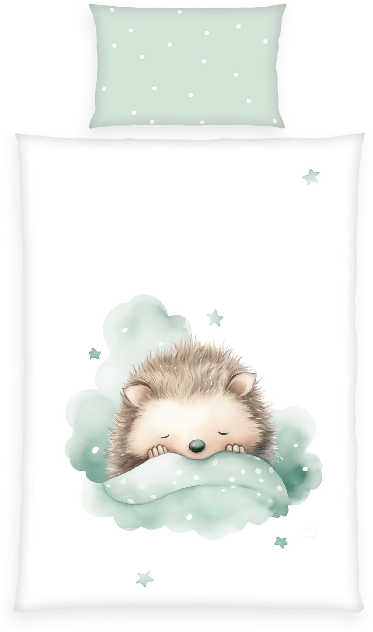 Baby Best Babybettwäsche "babybest Kleiner Igel" 2 Stk. Wendebettwäsche günstig online kaufen