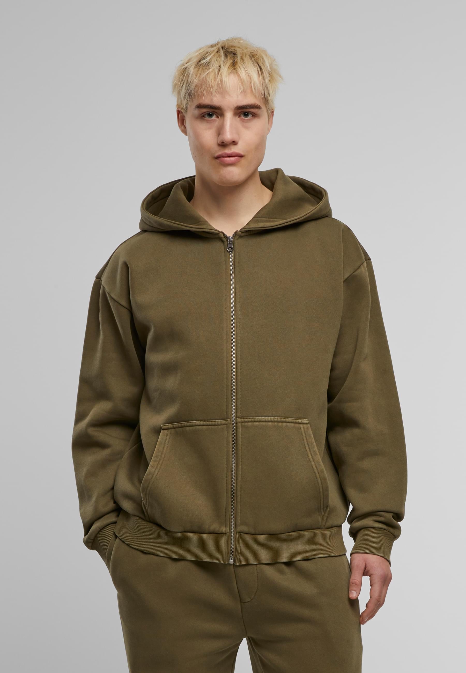 URBAN CLASSICS Sweatjacke »Urban Classics Vintage Heavy Zip Hoodie«