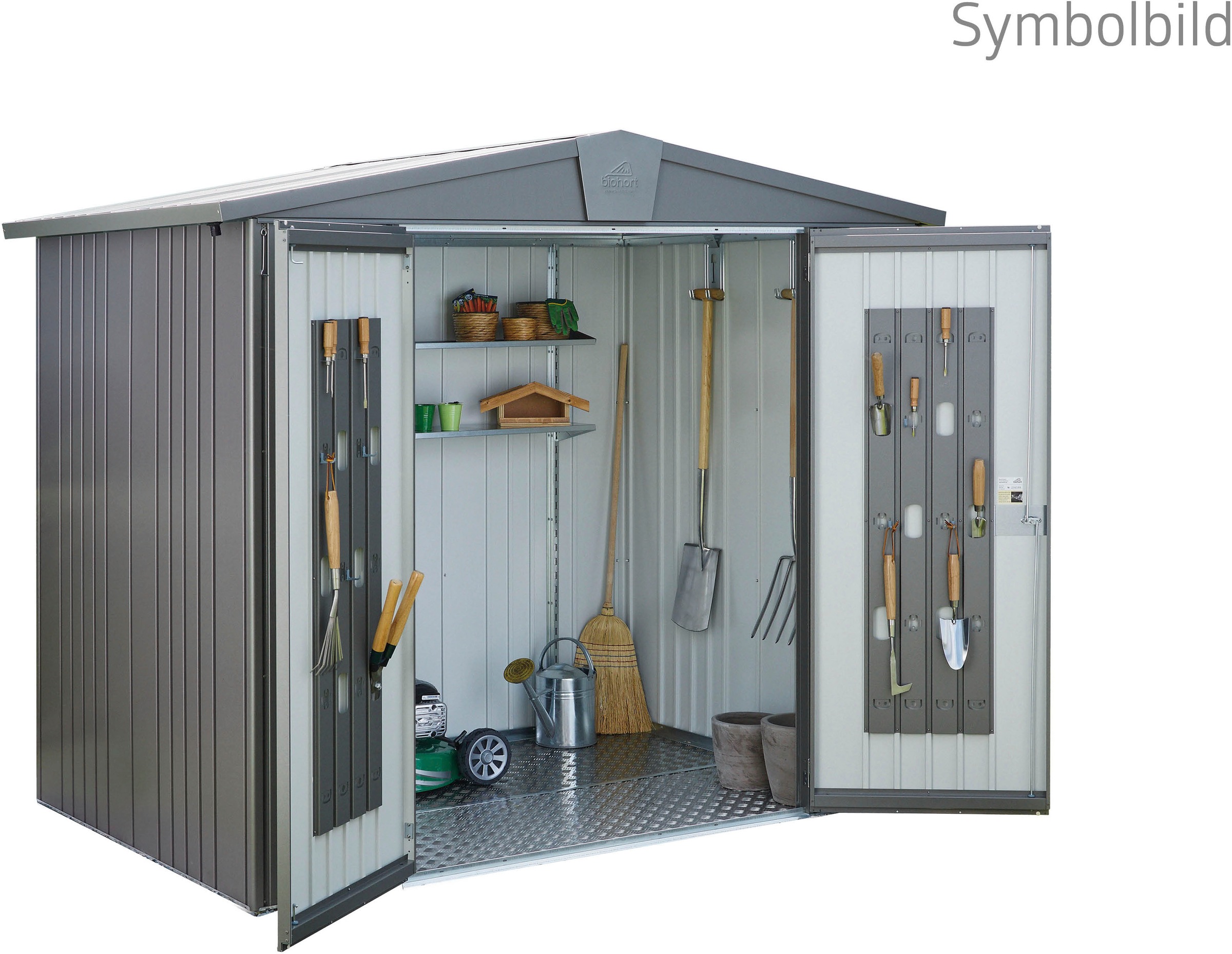 Thumbnail - Biohort Gerätehaus "Europa Gr. 3" Qualitäts-Geräteschuppen aus Metall