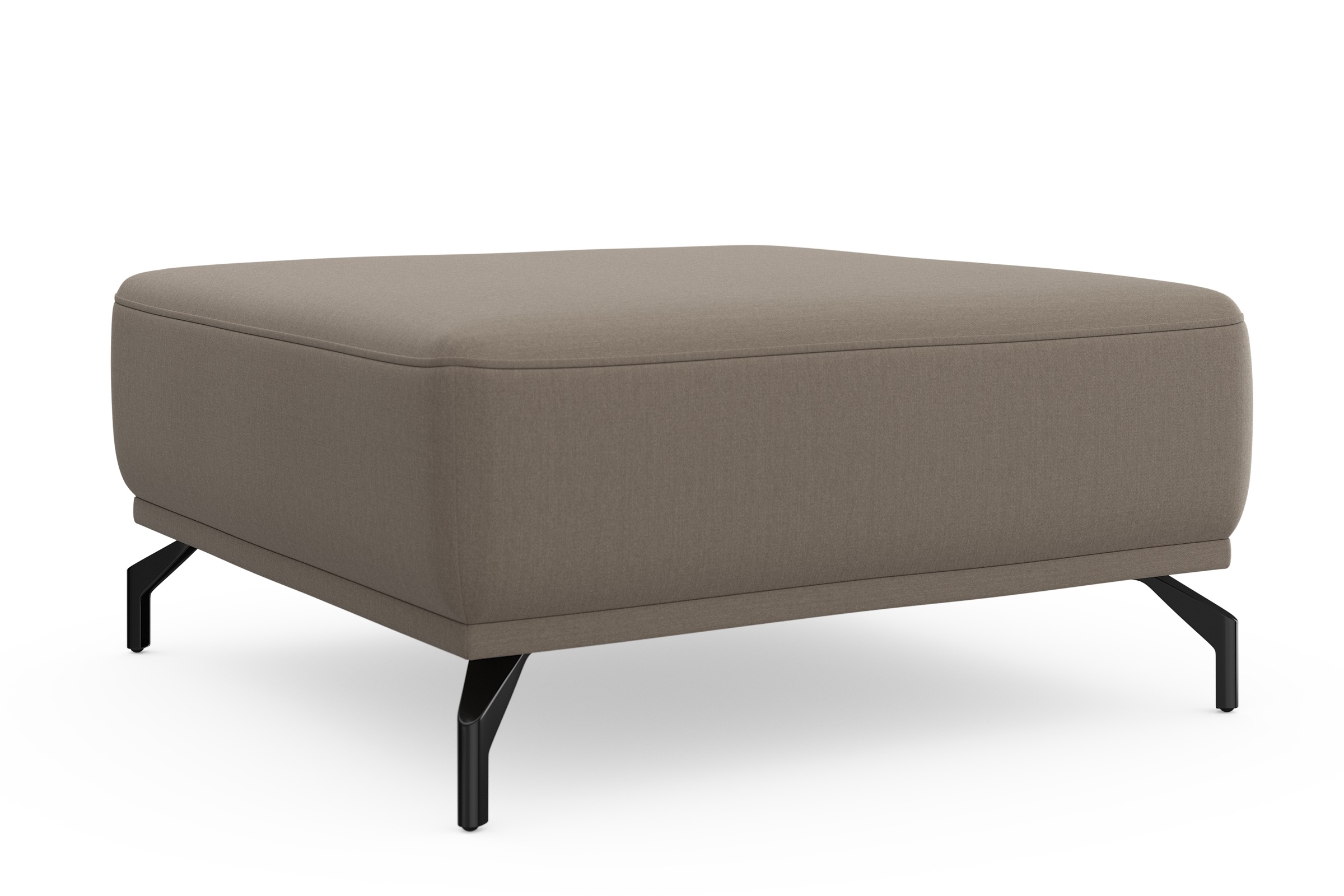 sit&more Hocker »Bailando«, mit Federkern und schwarzen, matten Metallfüßen