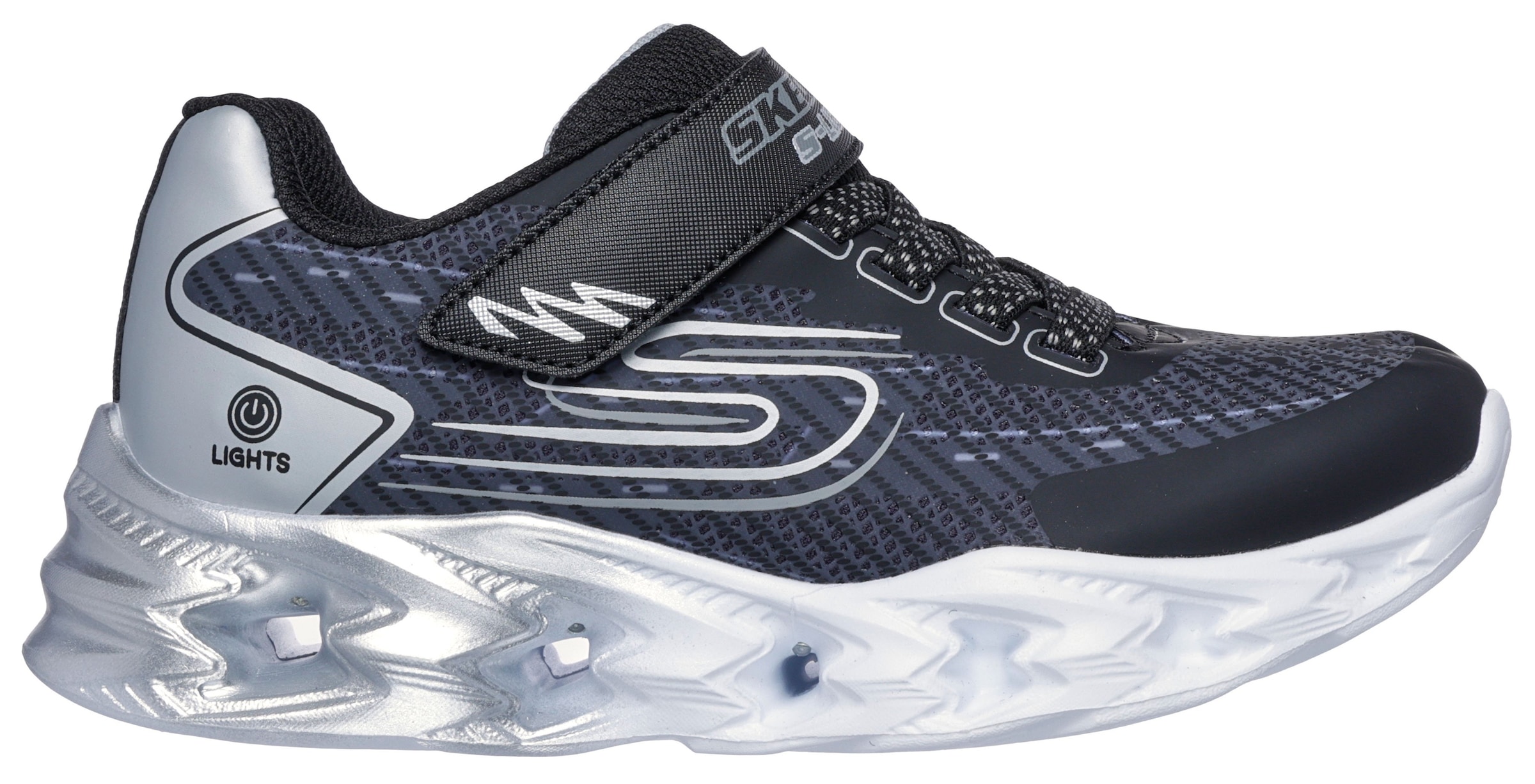 Skechers Sneaker »VORTEX 2.0«, Blinkschuh mit Klettverschluss, Größenschablone zum Download