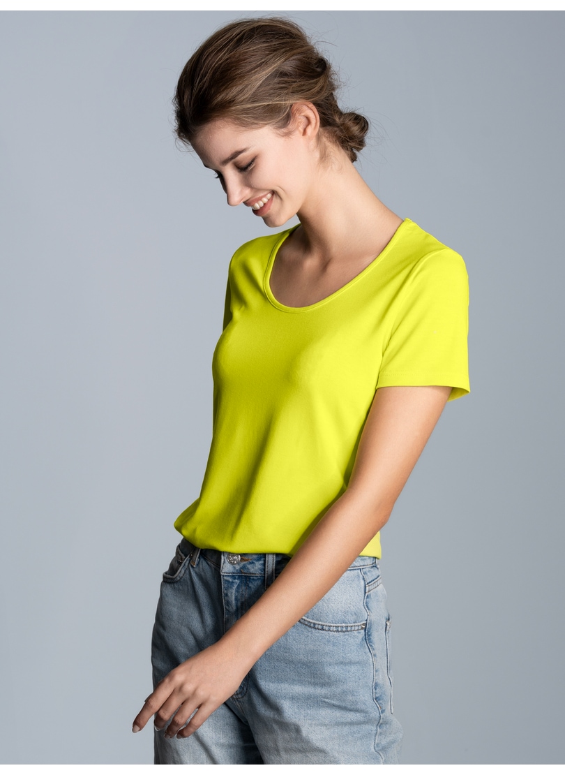 Trigema T-Shirt "TRIGEMA Rundhalsshirt aus Viskose", 1 Stk. günstig online kaufen