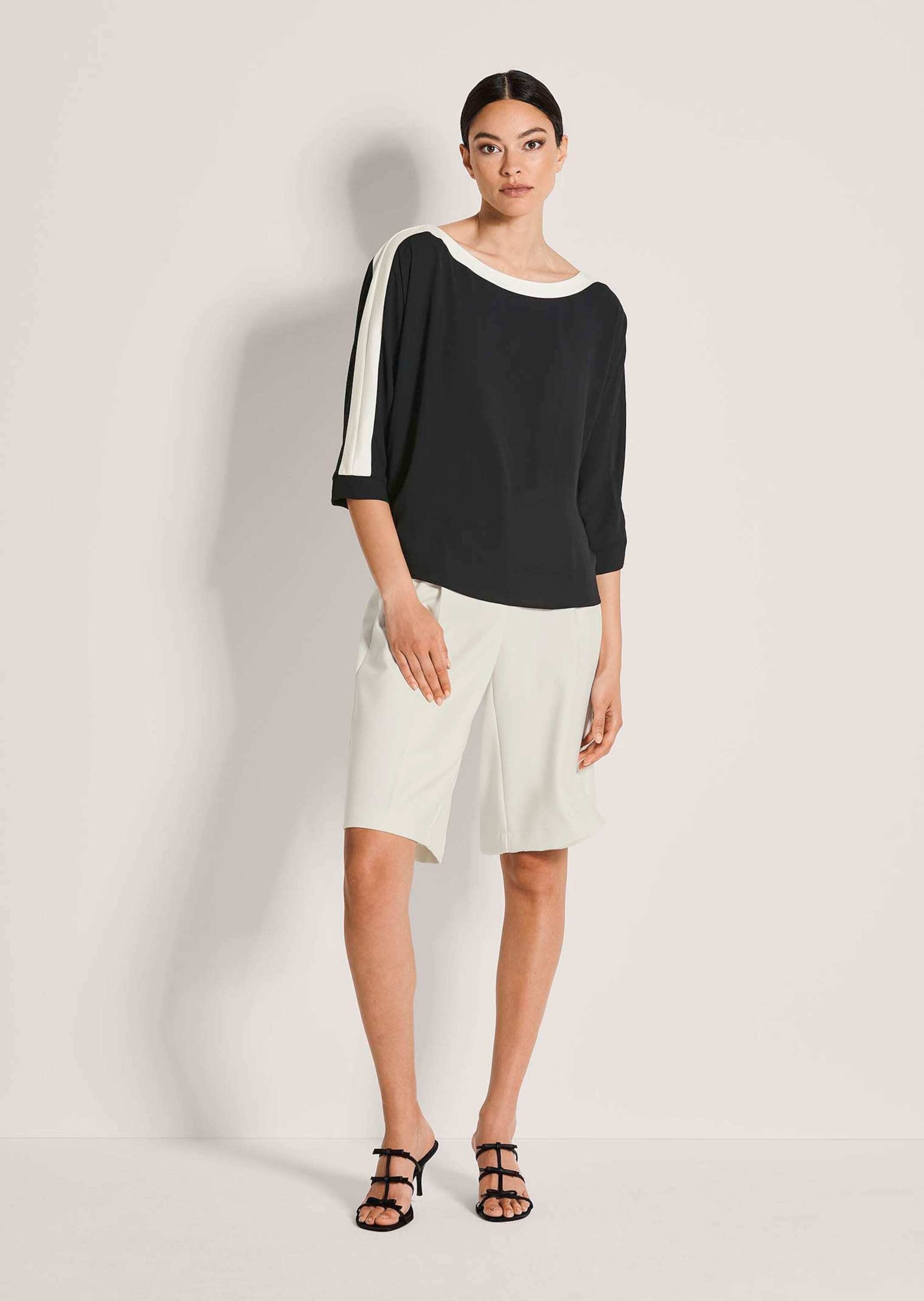 MADELEINE Langarmbluse "Blusenshirt Businessbluse im Colour Blocking-Stil" günstig online kaufen