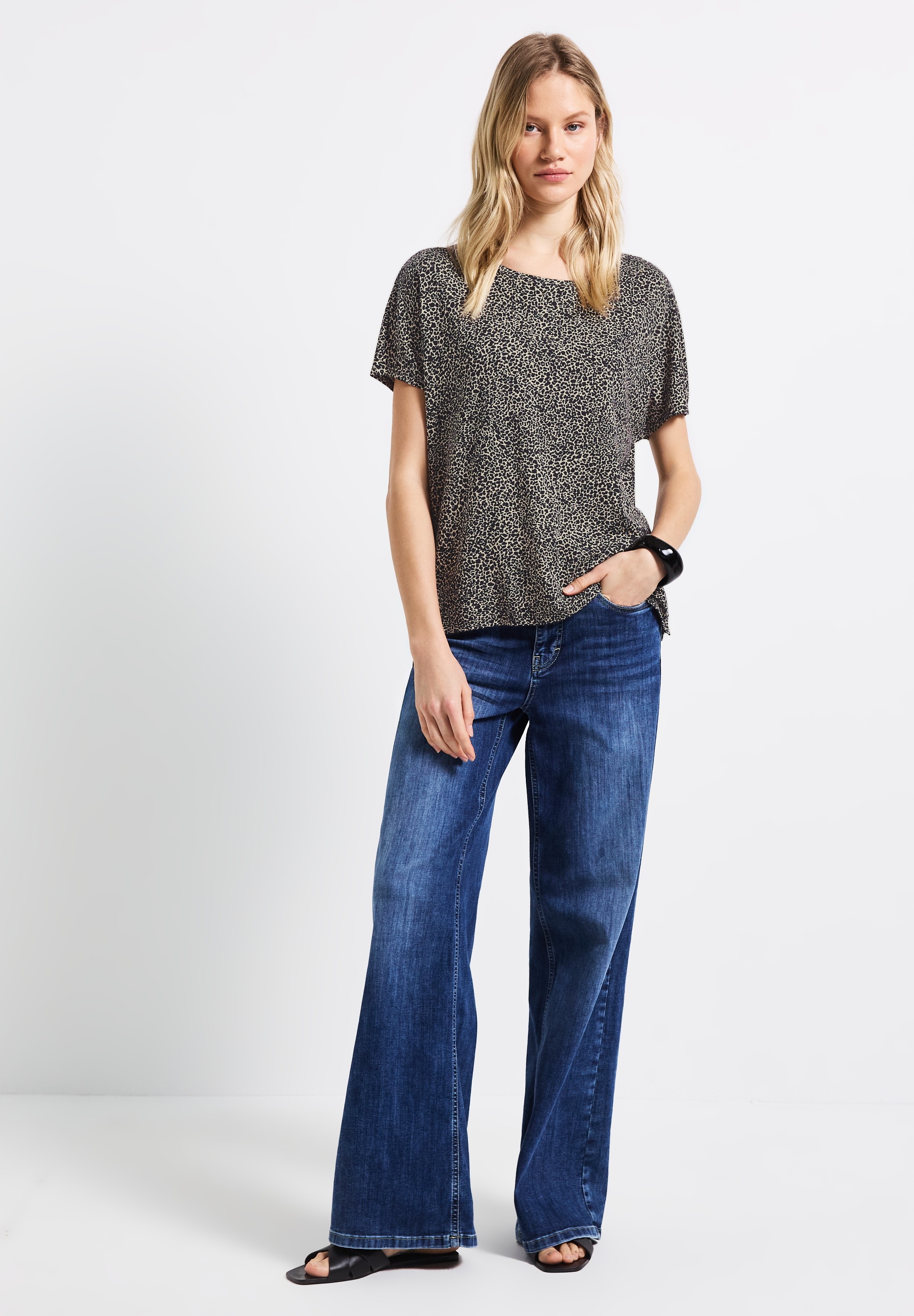 STREET ONE T-Shirt, aus softem Materialmix