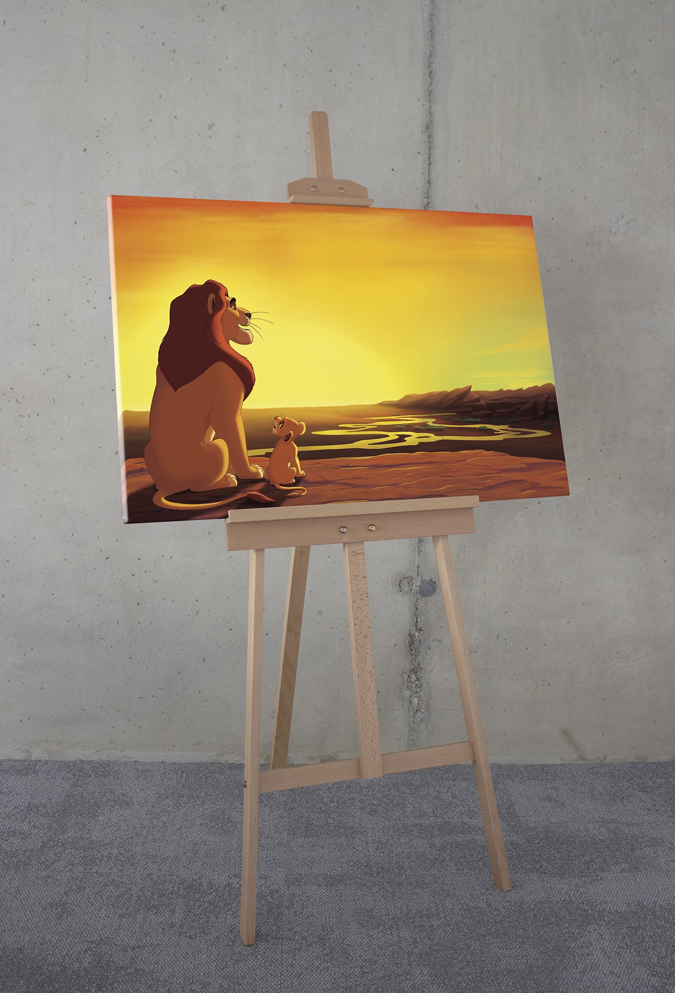 Komar Leinwandbild »Disney The Lion King Your Kingdom«, Disney, (Set, 1 St.), 90 x 60 cm (Breite x Höhe) - Kinderzimmer, Dekoration