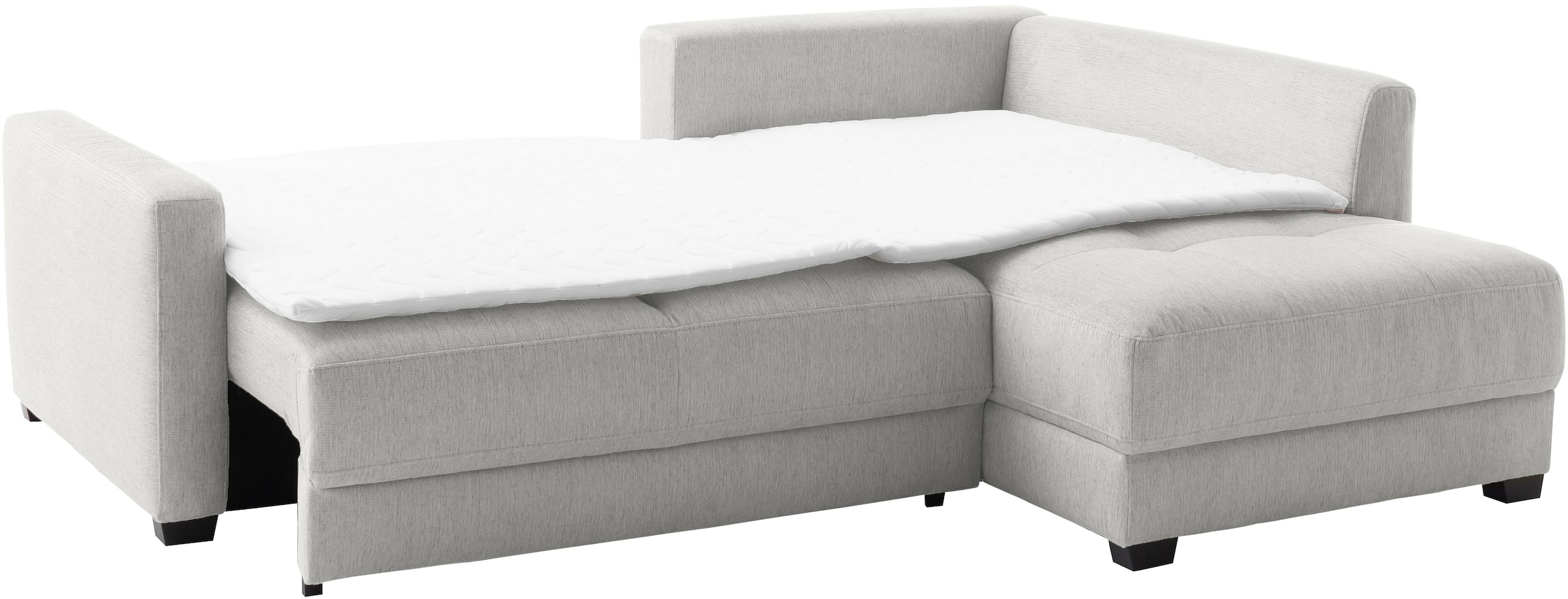 Mr. Couch Ecksofa »Pierre, L-Form mit BoxSpring«, Mit Boxpring-Taschenfederkern