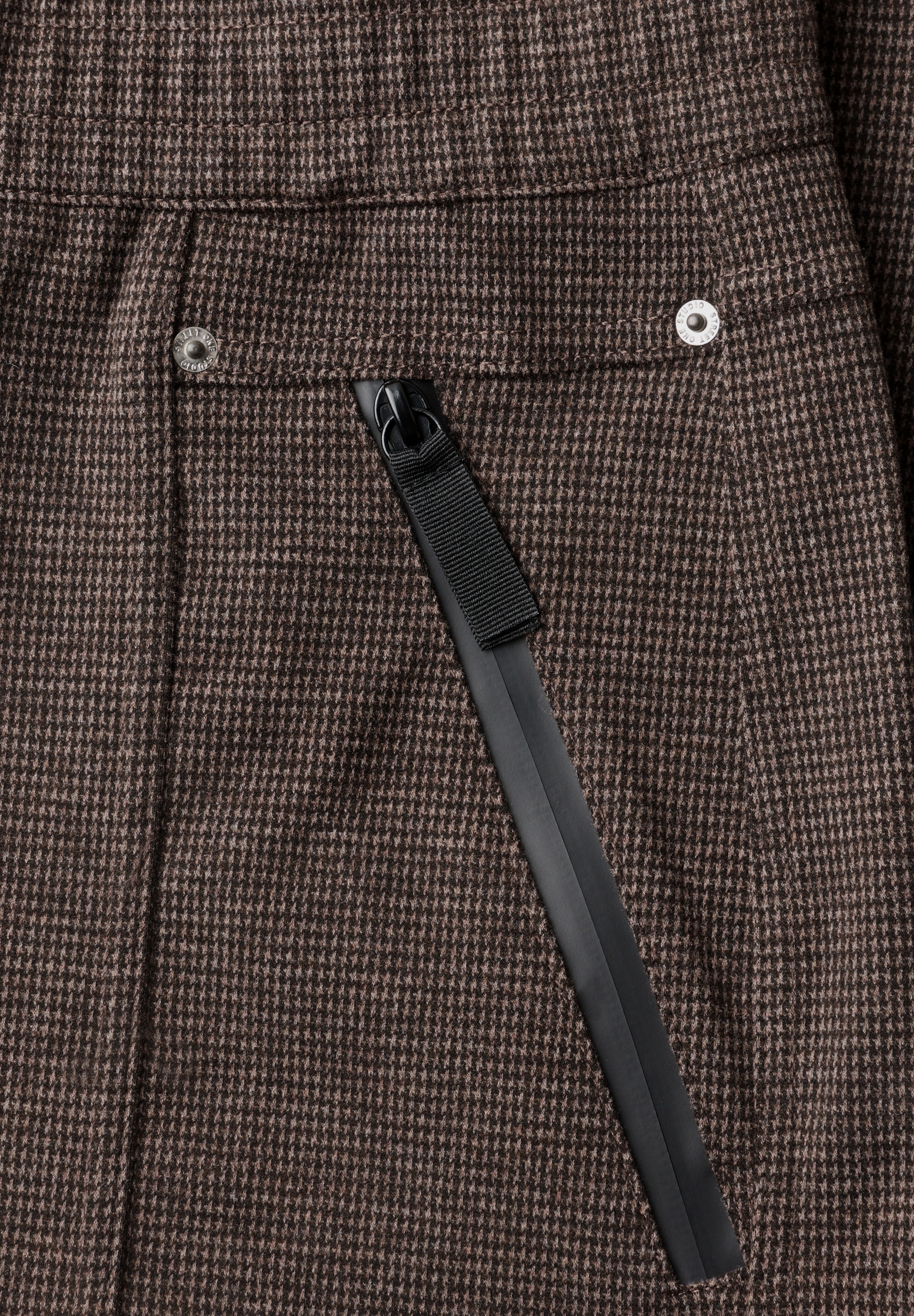 STREET ONE STUDIO Stoffhose  im elastischen Materialmix