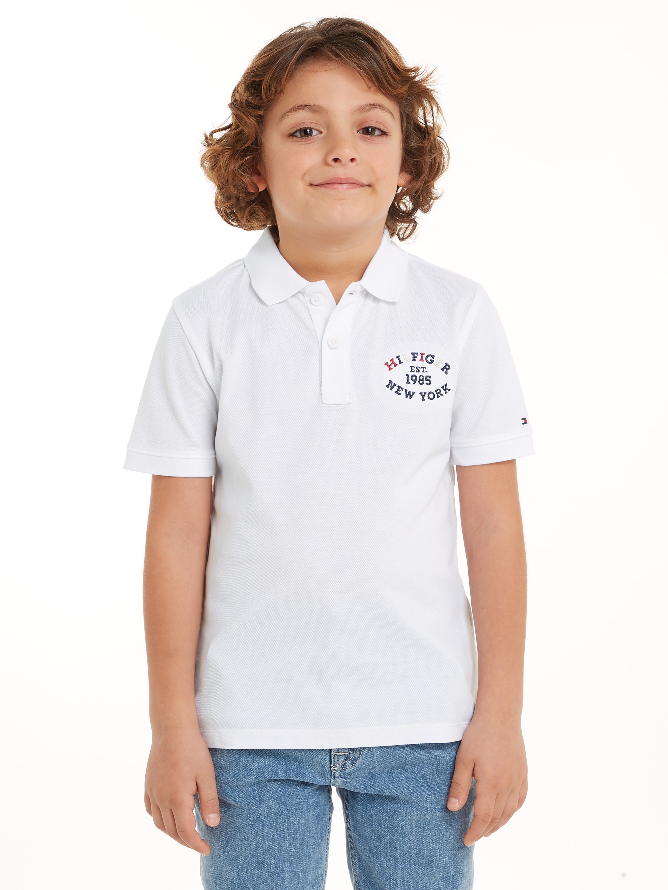 Tommy Hilfiger Poloshirt »MONOTYPE REGULAR POLO SS«, Kinder bis 16 Jahre mit Logoschriftzug