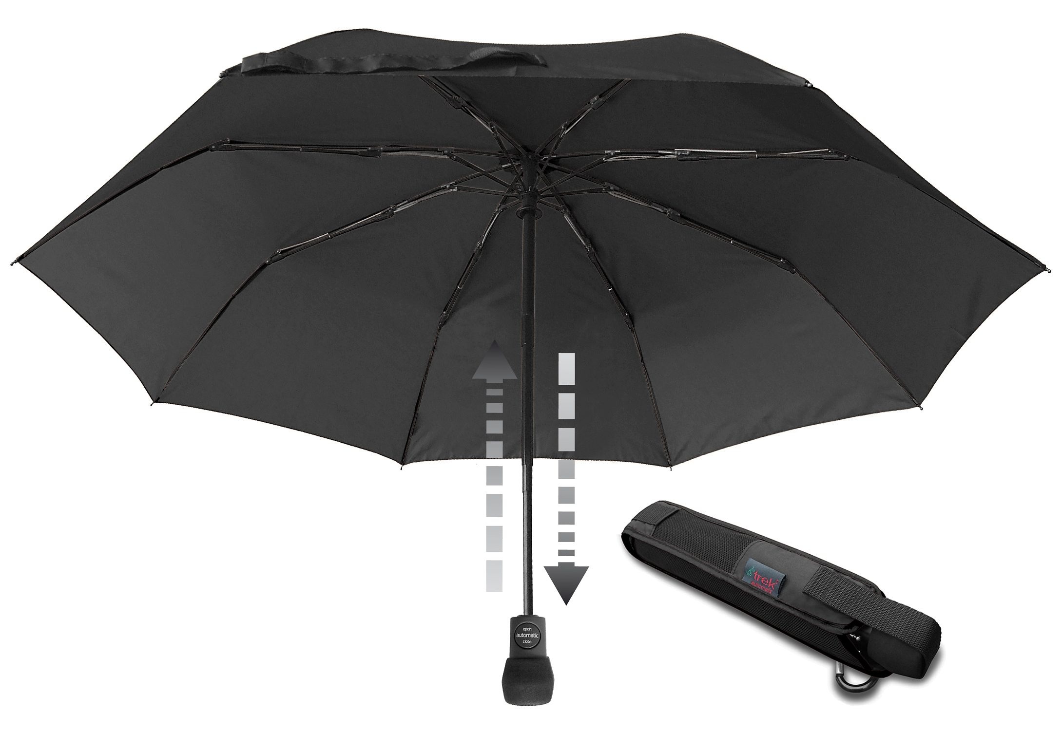 Taschenregenschirm »light trek«, kompakte Größe, mit Automatik und integriertem...