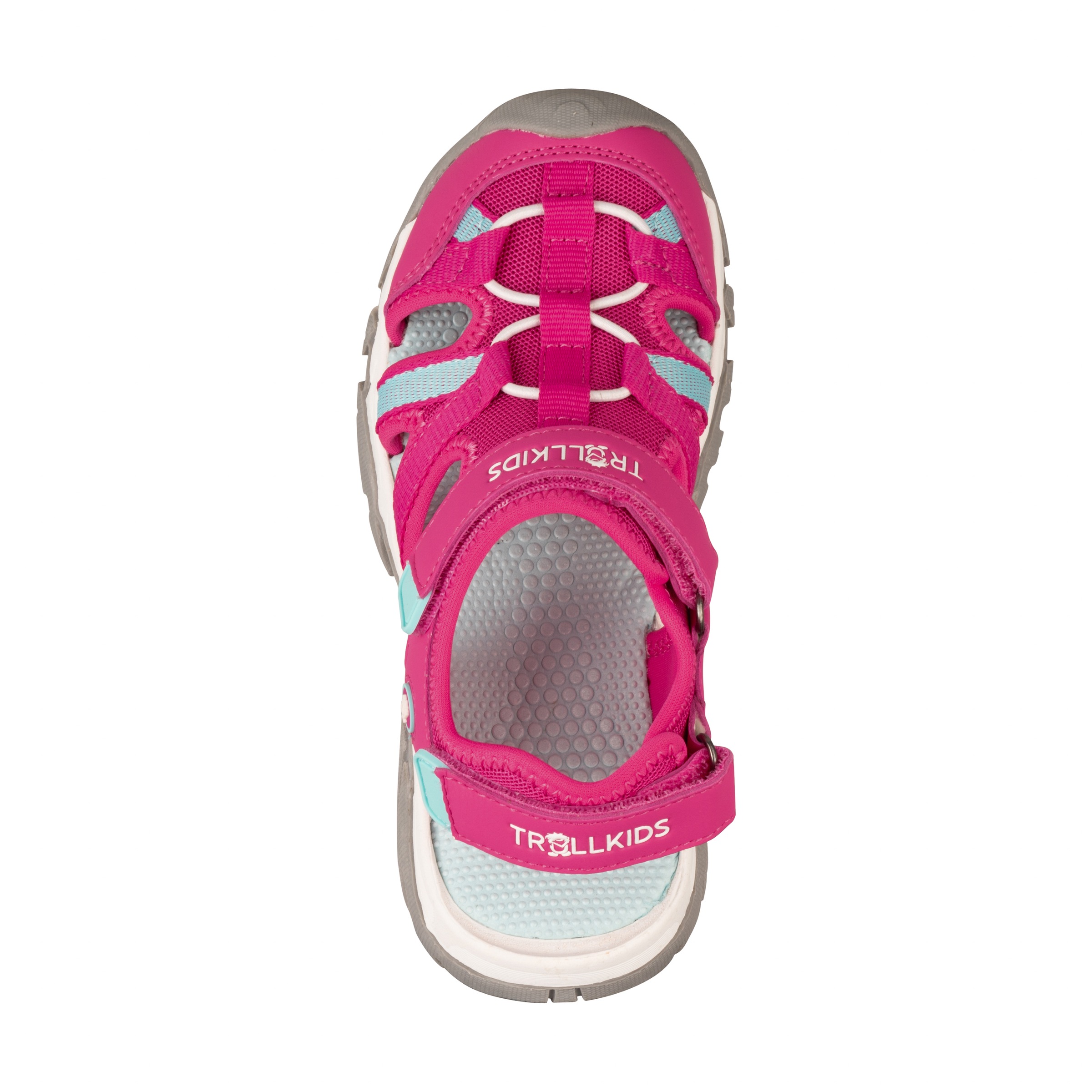 Sandale TROLLKIDS "KIDS STAVANGER SANDAL XT", Mädchen, Gr. 37, bright pink, schwarz mint, Synthetik, Schuhe Sandale 3
